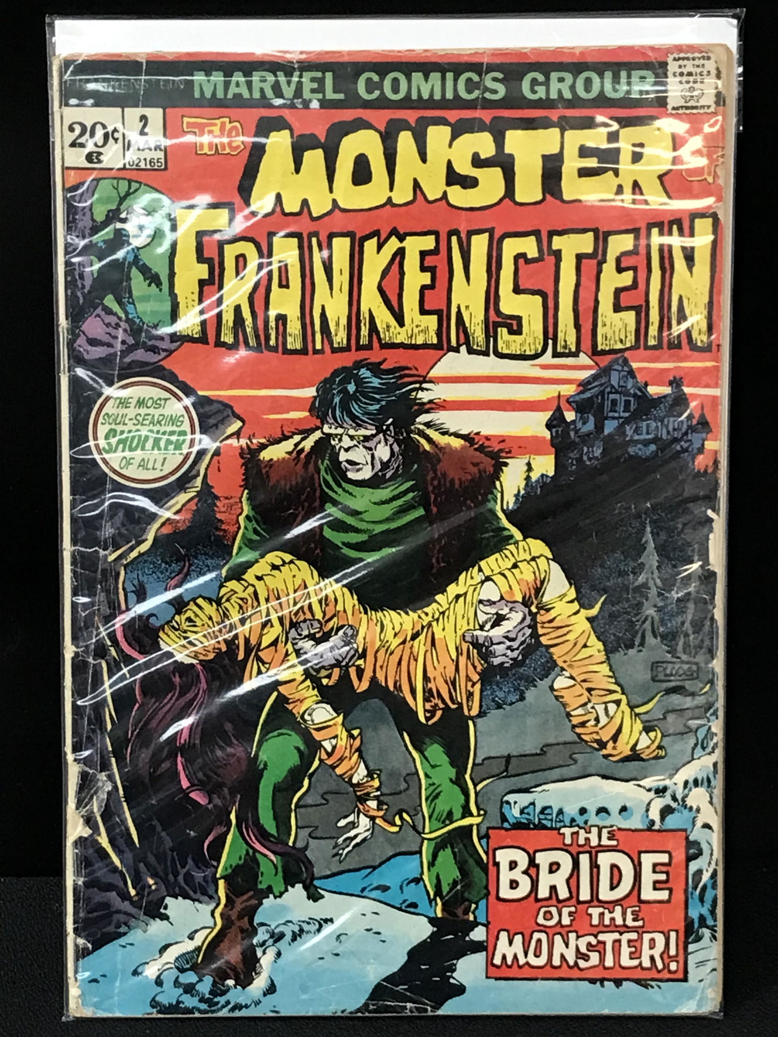 THE MONSTER  FRANKENSTEIN #2  (MARVEL COMICS) (1 of 1)