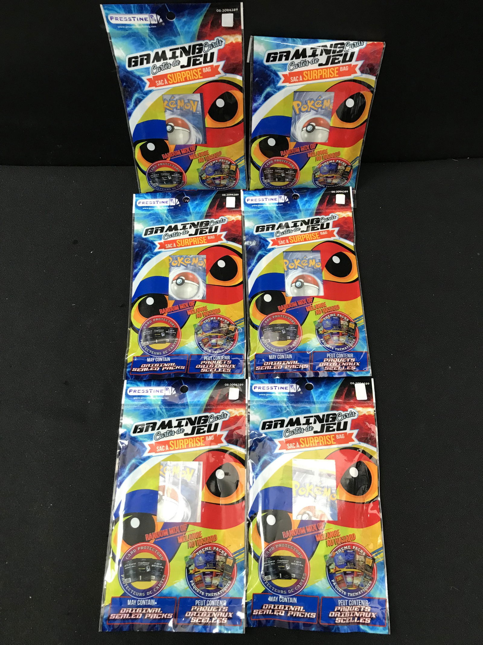LOT OF 6 PACKS OF POKEMON CARDS (1 of 1)