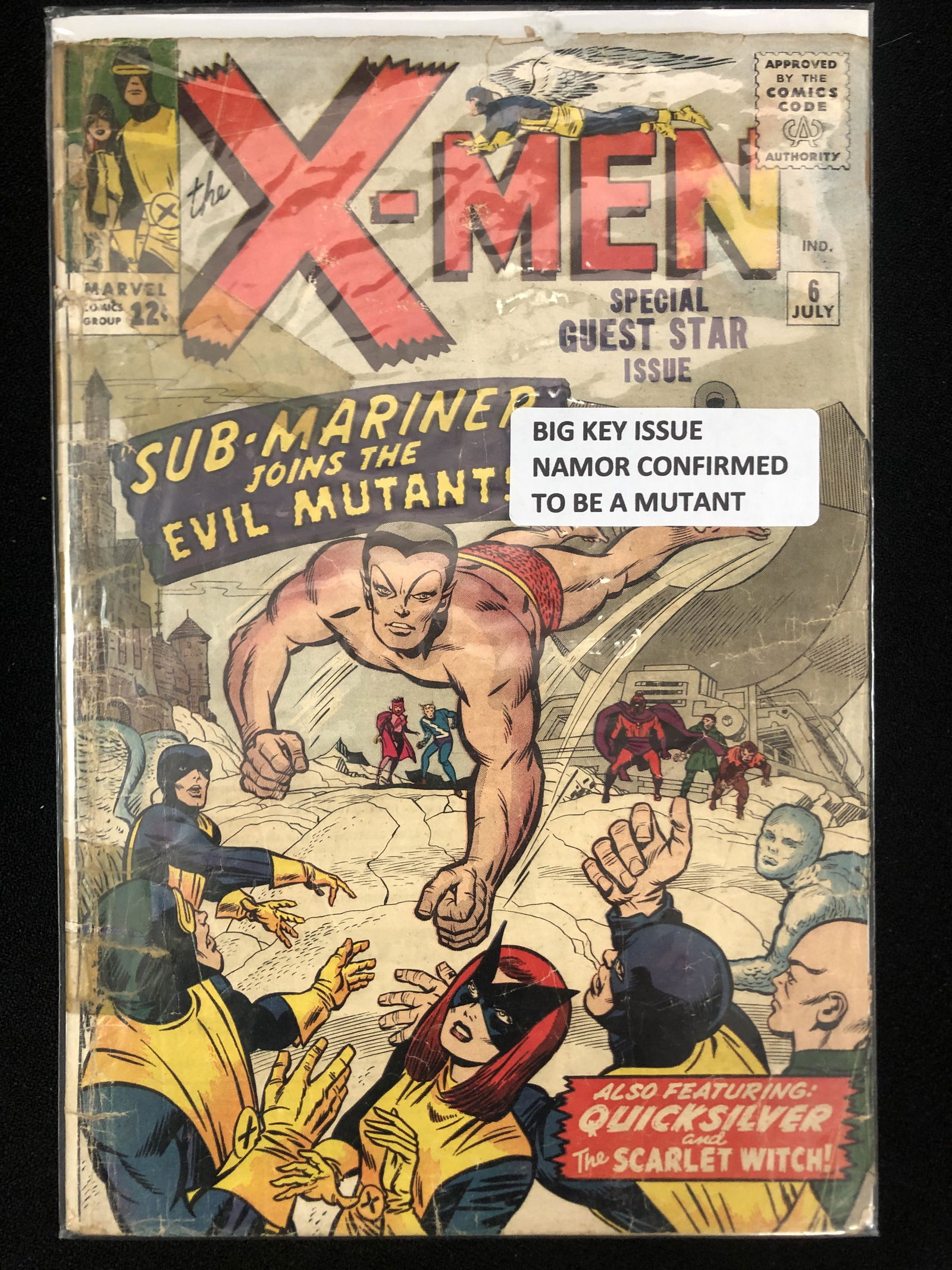 MARVEL COMICS NO.6 X-MEN (NAMOR CONFIRMED TO BE A MUTANT) (1 of 1)