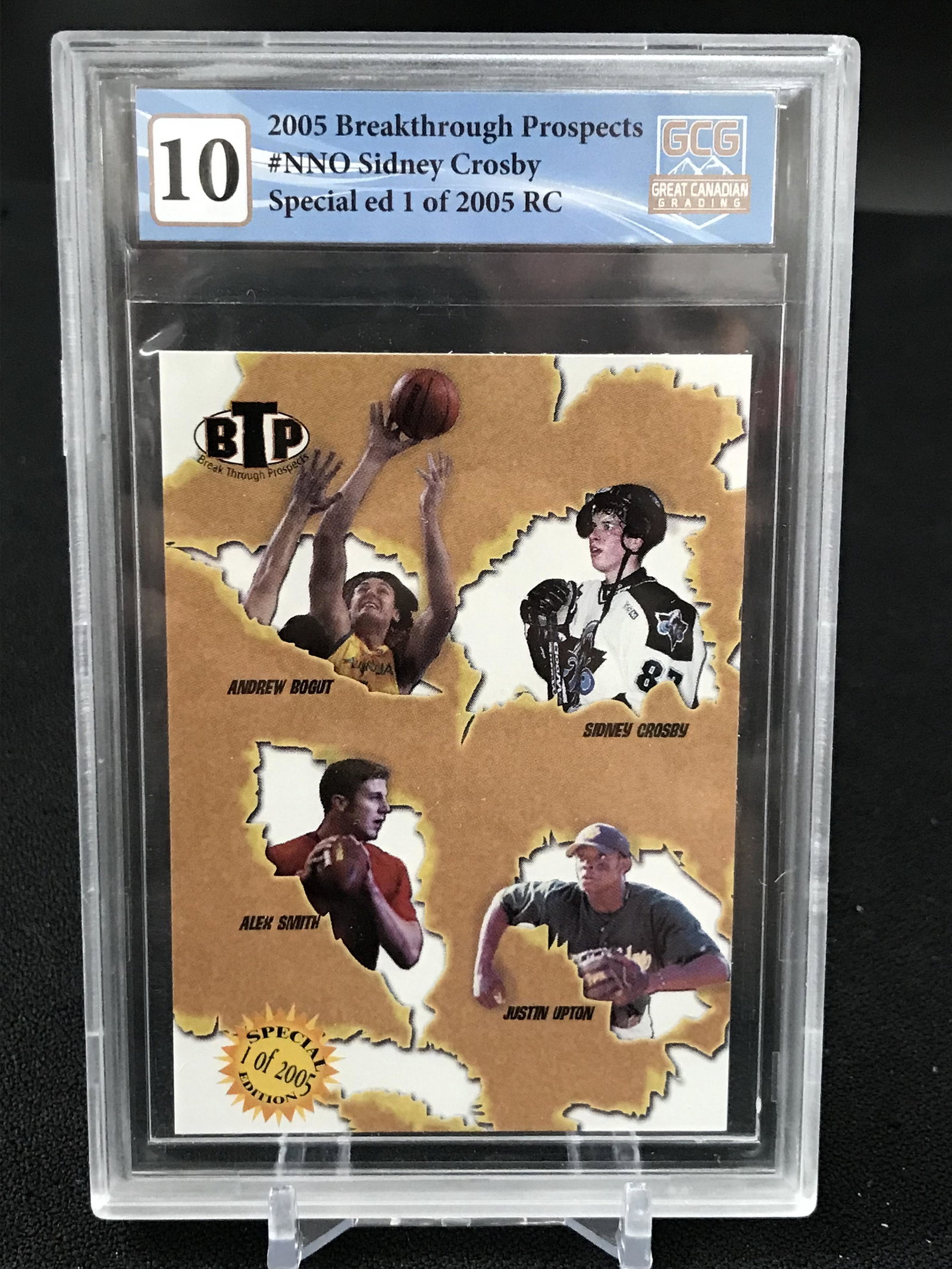 2005 BREAKTHROUGH PROSPECTS #NNO SIDNEY CROSBY RC SPECIAL EDITION 1/2005 GCG GRADED 10: 2005 BREAKTHROUGH PROSPECTS #NNO SIDNEY CROSBY RC SPECIAL EDITION 1/2005 GCG GRADED 10