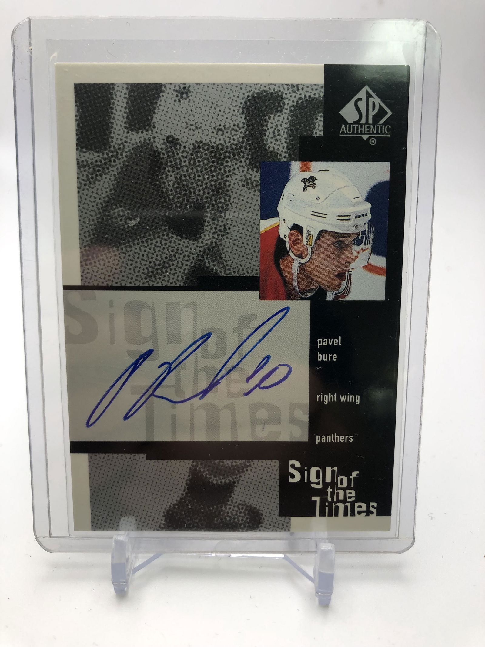 2000 UPPER DECK SP PAVEL BURE  SIGNED HOCKEY CARD (1 of 1)