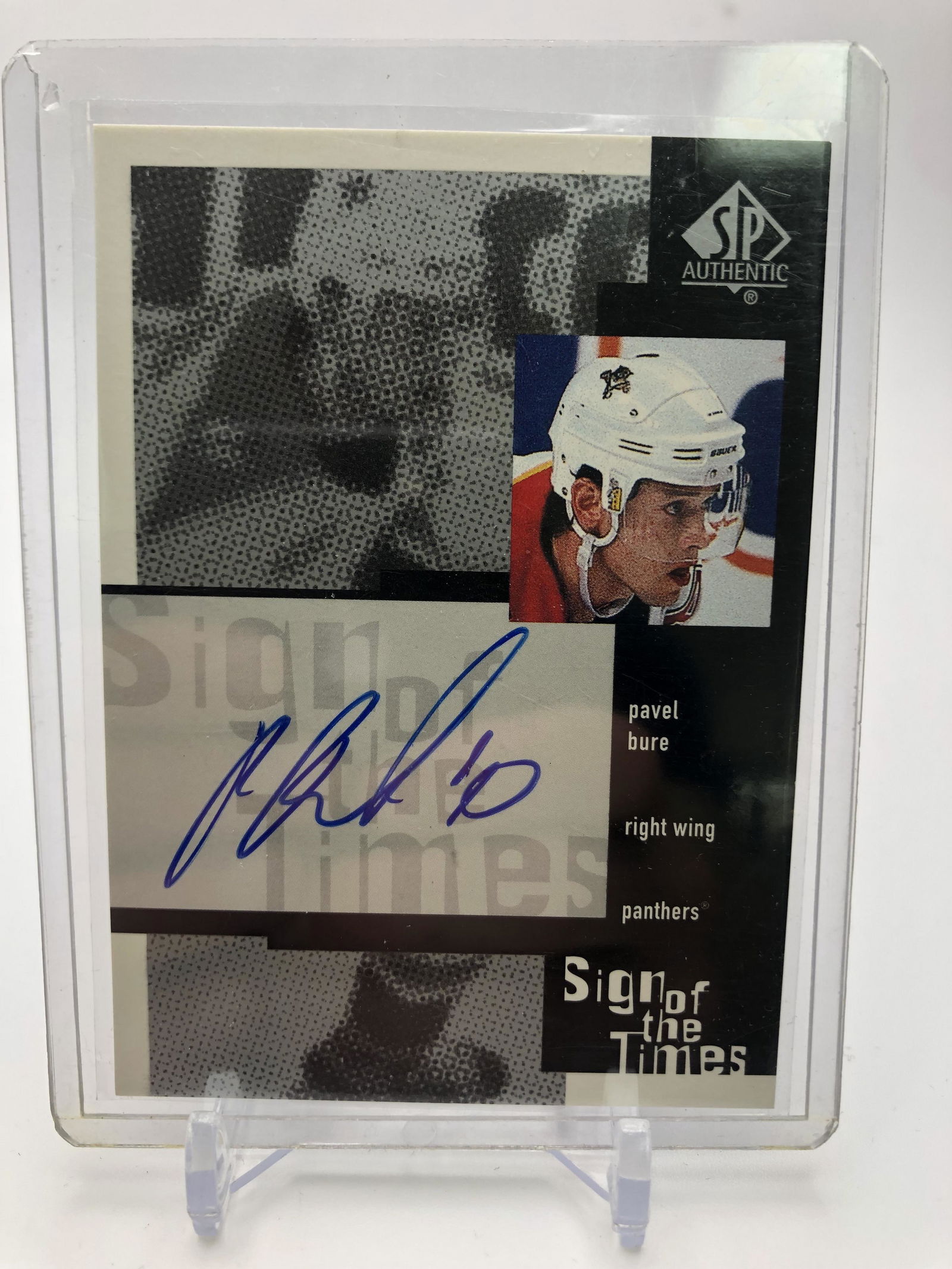 2000 UPPER DECK SP PAVEL BURE  SIGNED HOCKEY CARD (1 of 1)