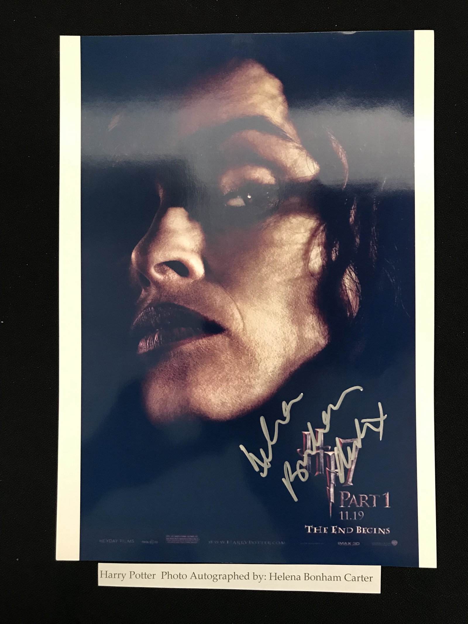 HELENA BONHAM CARTER SIGNED HARRY POTTER 8 X 10 (RA COA): HELENA BONHAM CARTER SIGNED HARRY POTTER 8 X 10 (RA COA)
