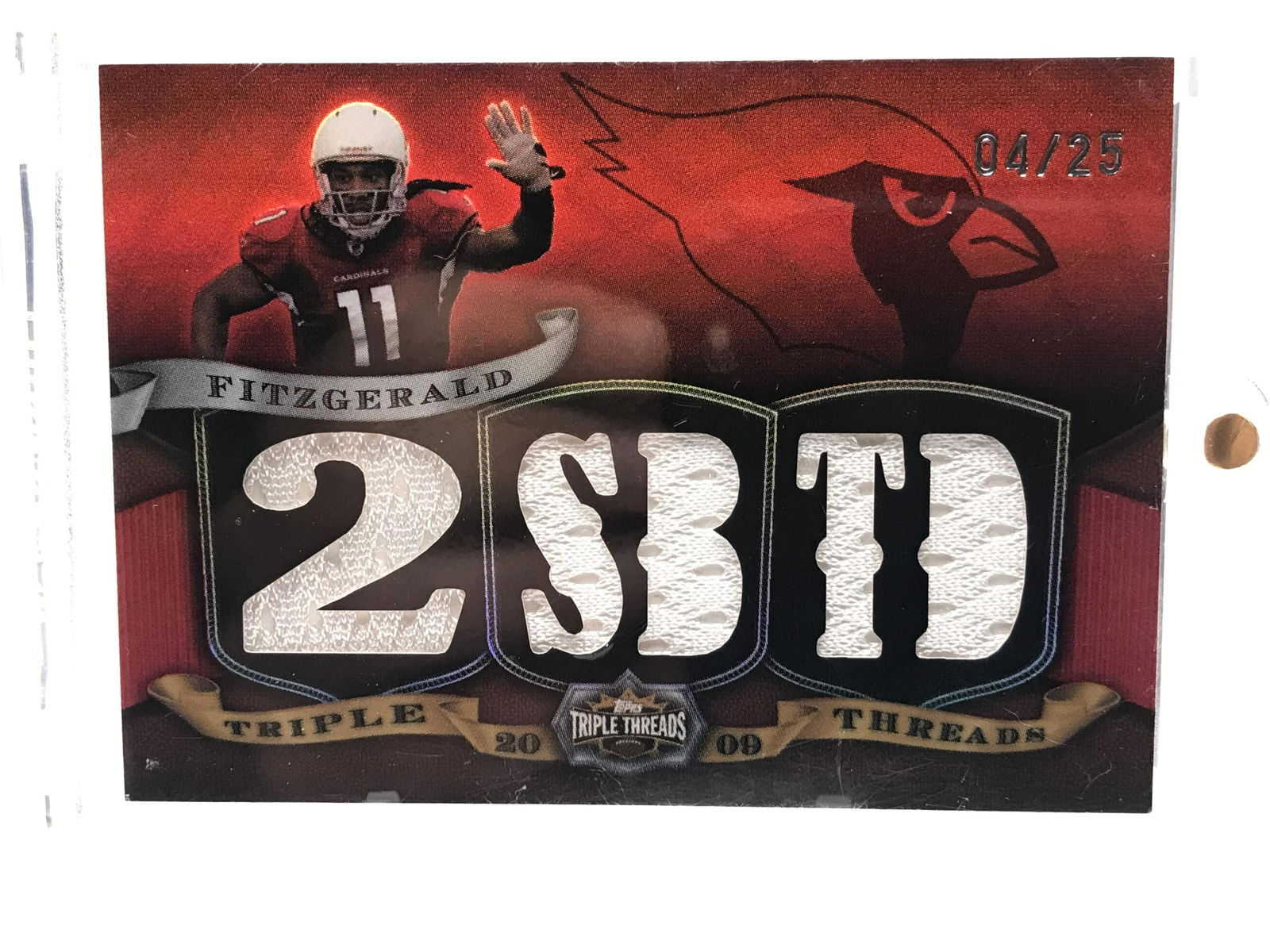 TOPPS 2009 TRIPLE THREADS LARRY FITZGERALD NUMBERED 04/25 (1 of 2)