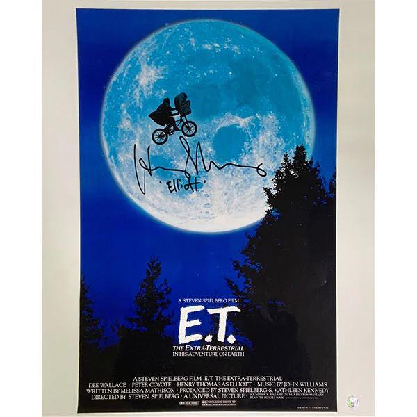 Henry Thomas Autographed E.T. 16X20 Movie Poster (FROZEN POND COA): Prices are in Canadian dollars