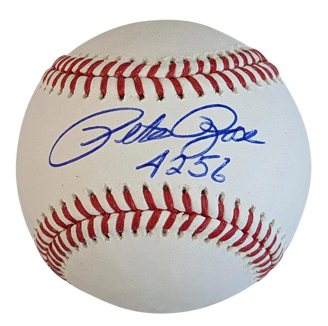 PETE ROSE SIGNED AND INSCRIBED RAWLINGS BASEBALL (BECKETT COA) (1 of 2)