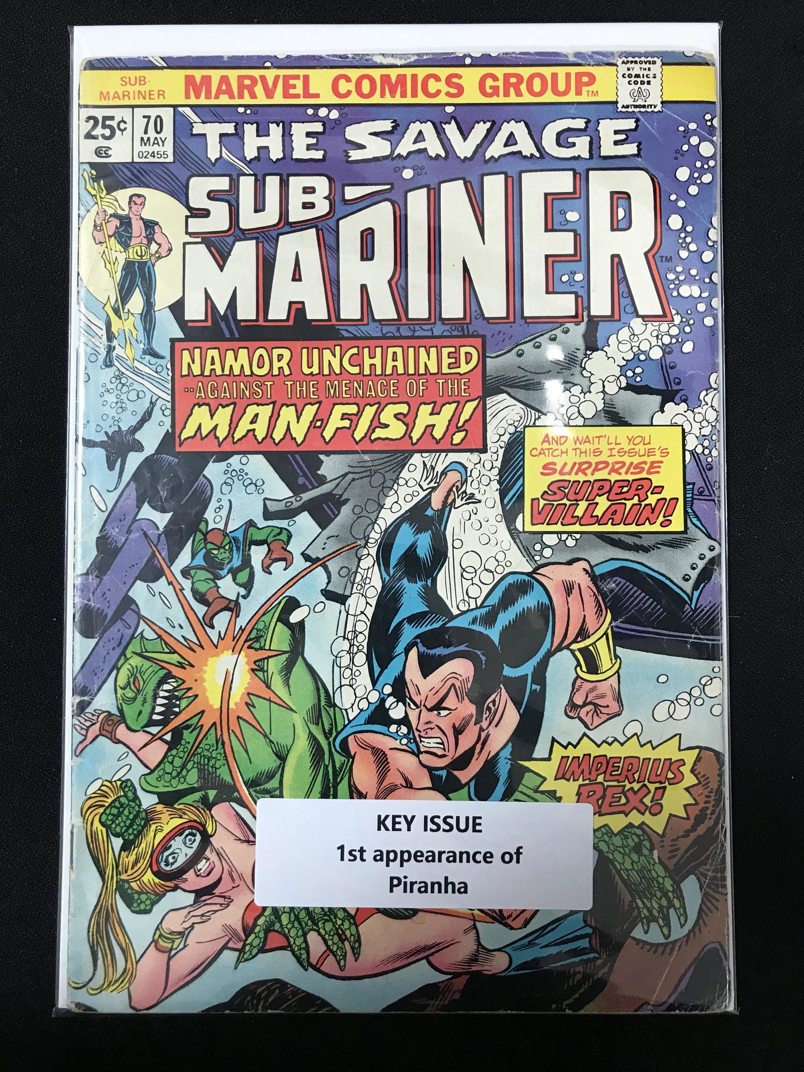 MARVEL COMICS NO.70 THE SAVAGE SUB-MARINER (1 of 1)
