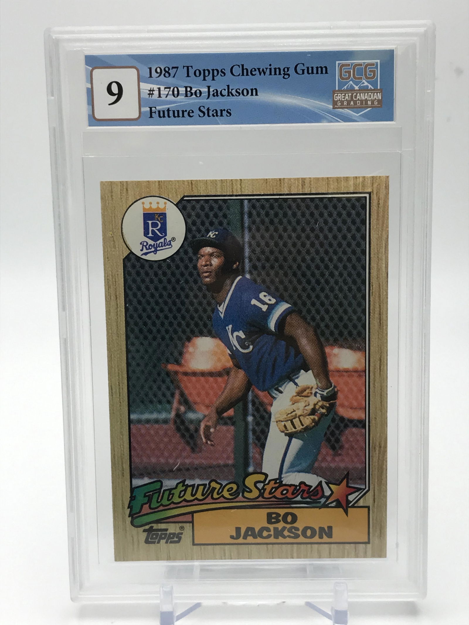 1987 TOPPS CHEWING GUM #170 BO JACKSON FUTURE STARS GCG GRADED 9 (1 of 2)