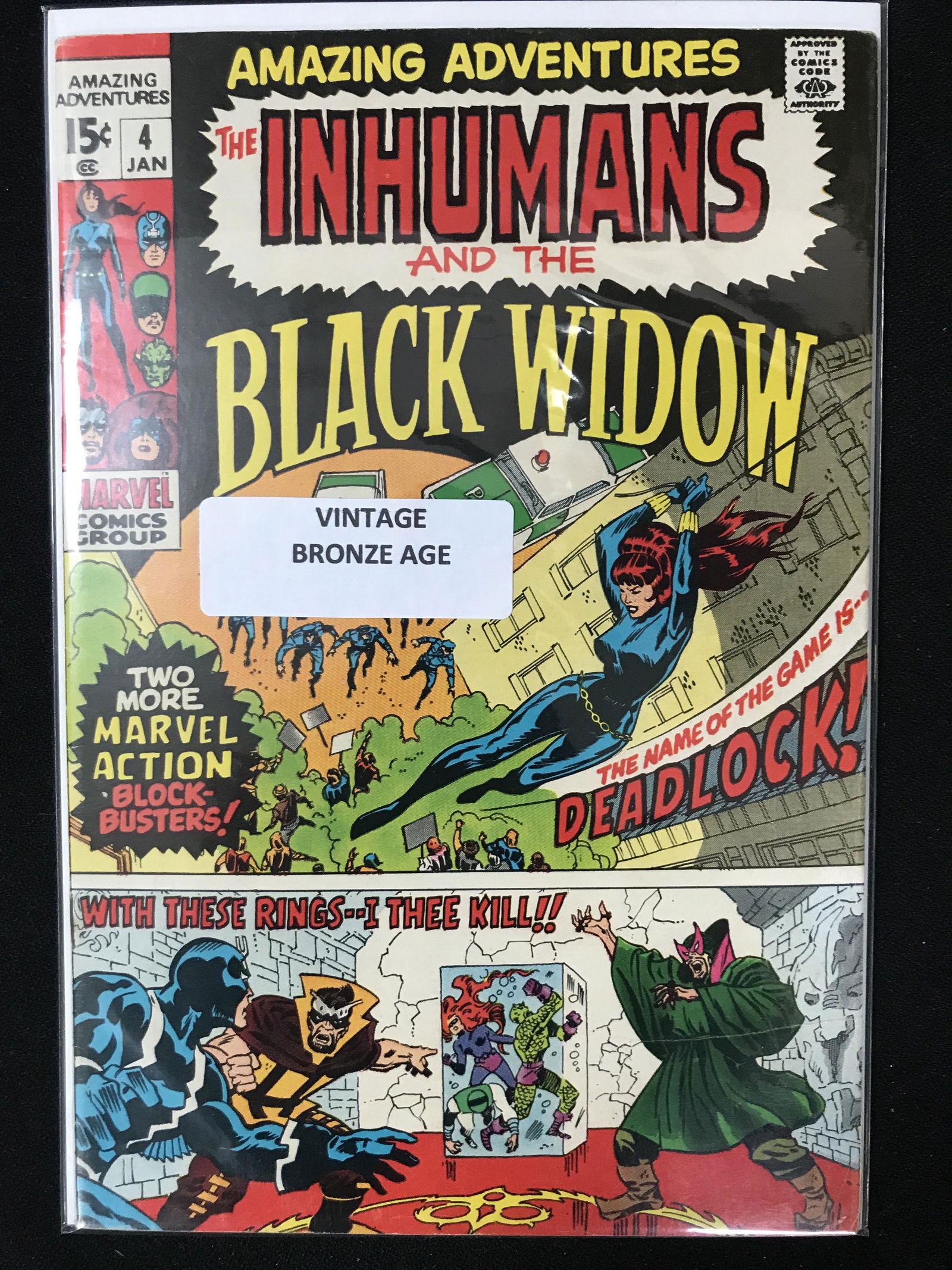 AMAZING ADVENTURES  #4  THE INHUMANS AND THE BLACK WIDOW   (MARVEL COMICS) (1 of 1)