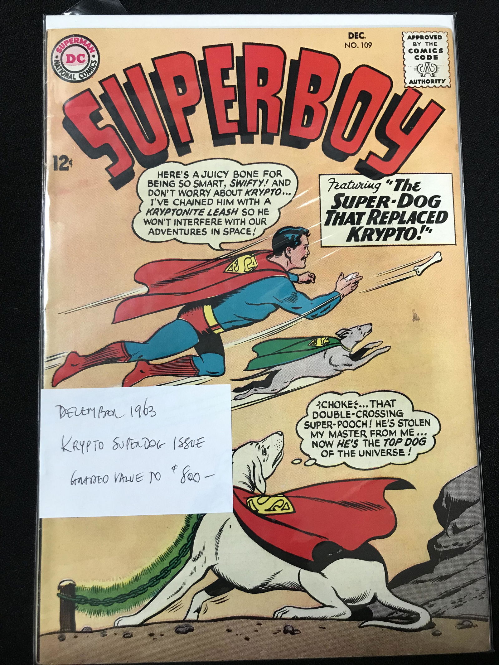 DC COMICS NO.109 SUPERBOY (1 of 1)