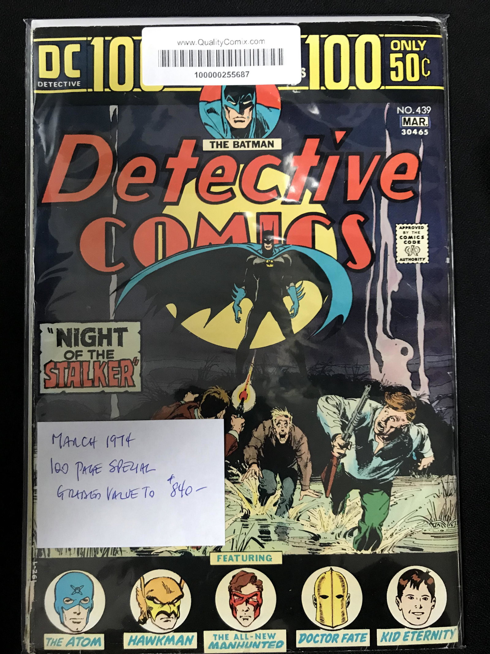 DC COMICS NO.439 THE BATMAN DETECTIVE COMICS: Prices are in Canadian dollars