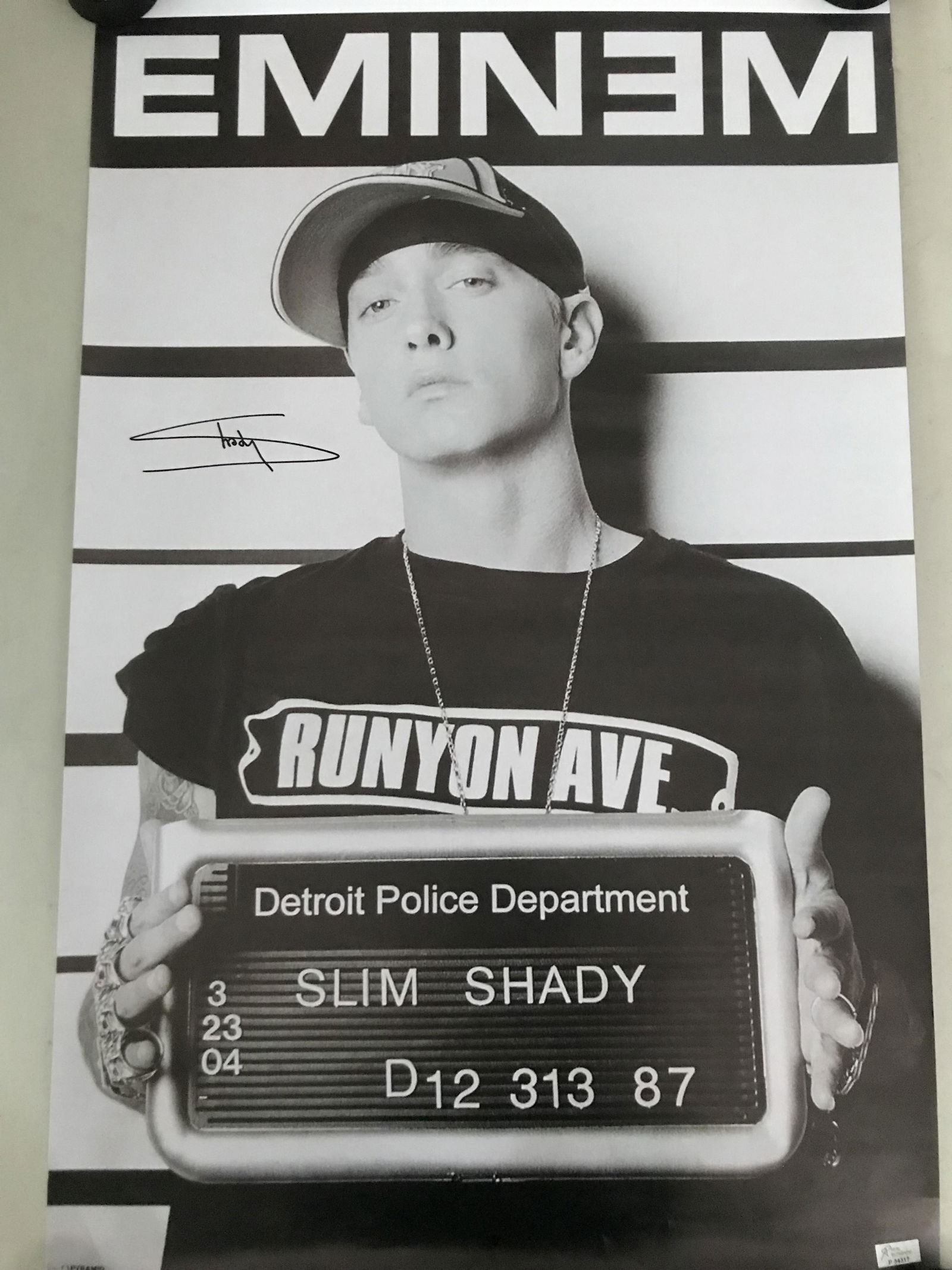 SIGNED EMINEM POSTER 24 X 36 (RA COA) (1 of 2)