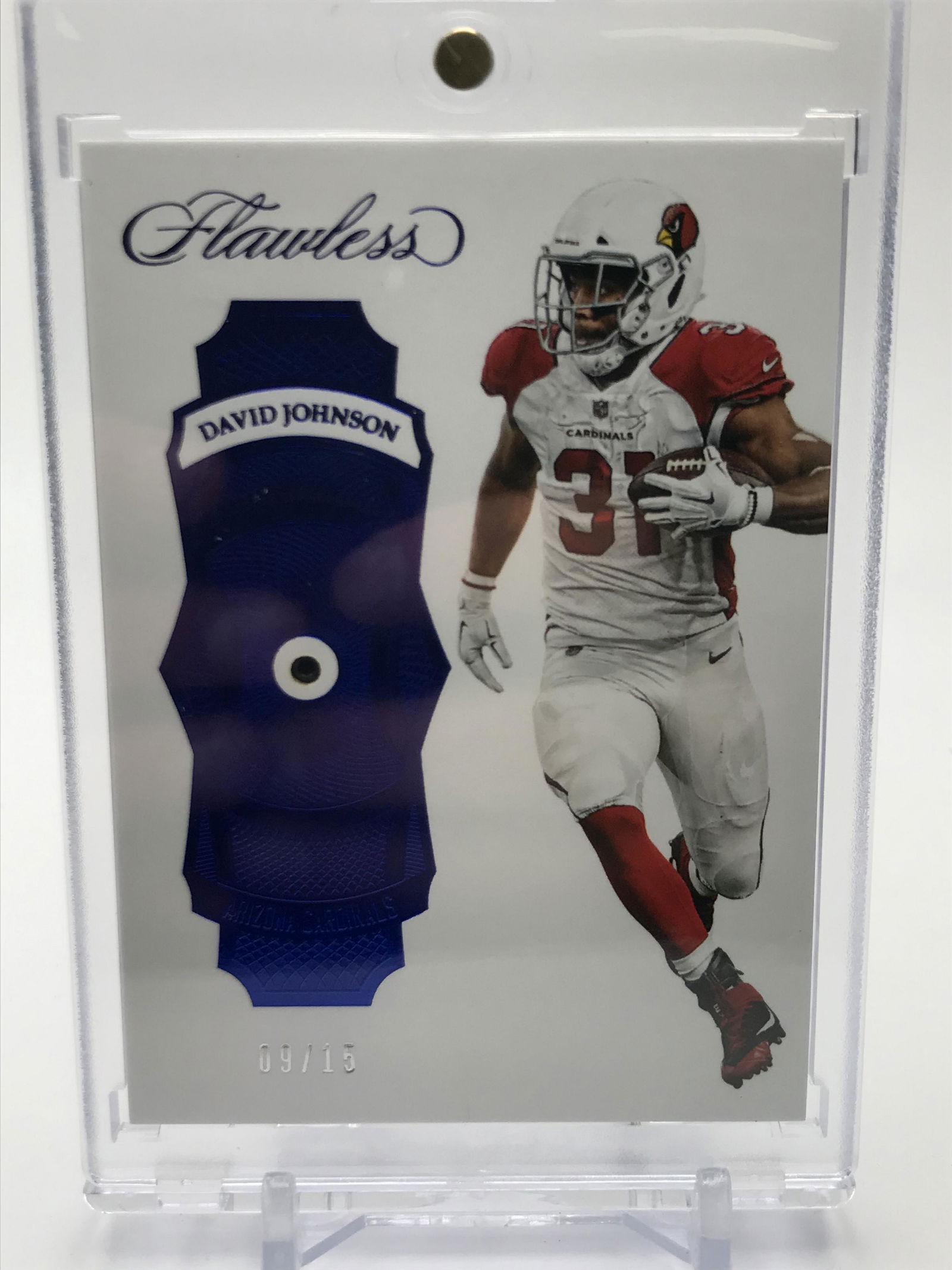 2017 PANINI FLAWLESS SAPPHIRE #2 DAVID JOHNSON NUMBERED 09/15: Prices are in Canadian dollars