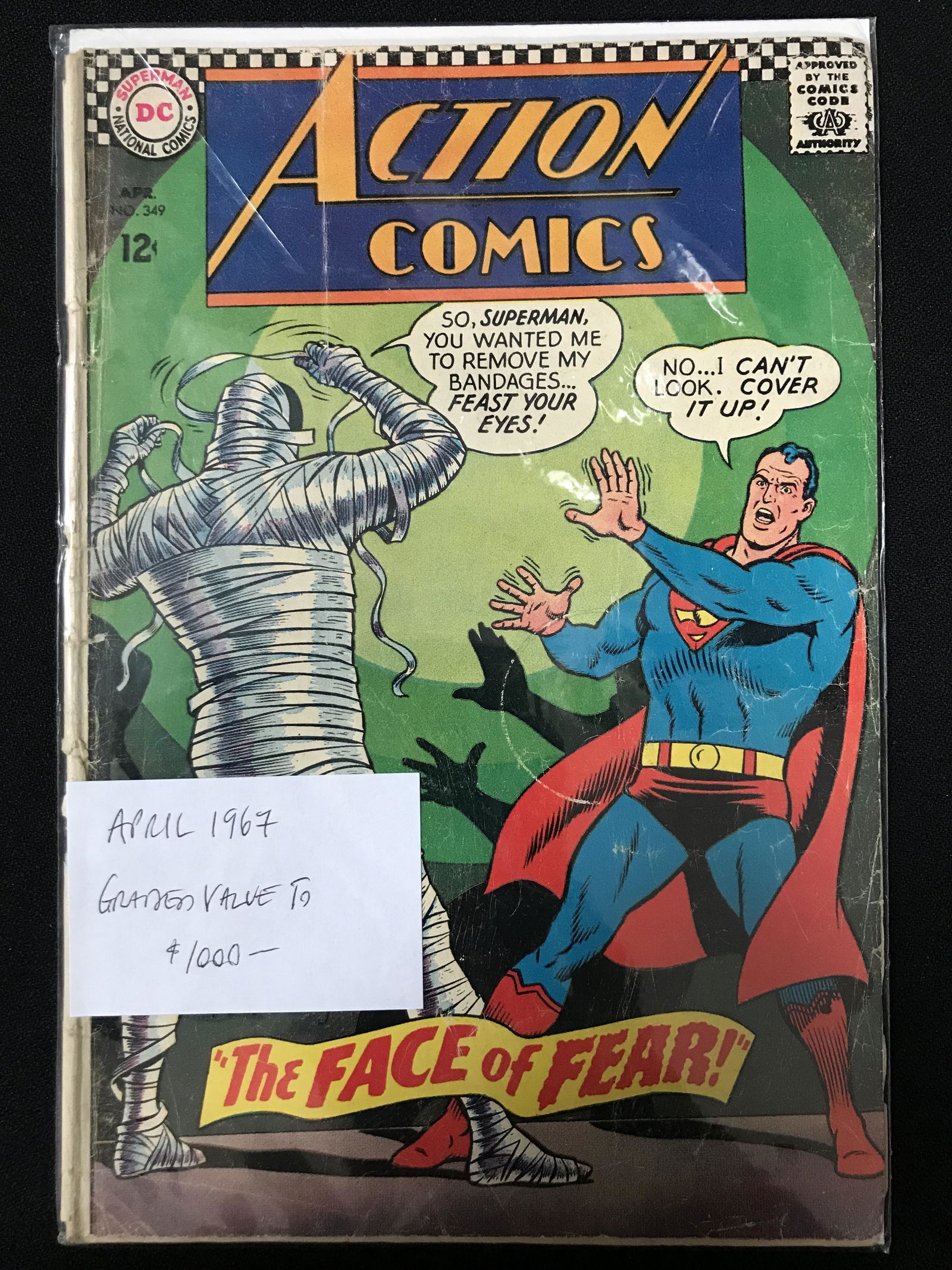 DC COMICS NO.349 ACTION COMICS (1 of 1)