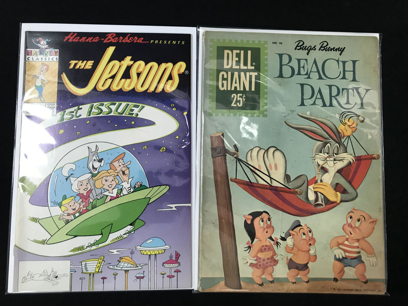 THE JETSONS #1 AND BUGS BUNNY #46 (HARVEY AND DELL COMICS) (1 of 1)