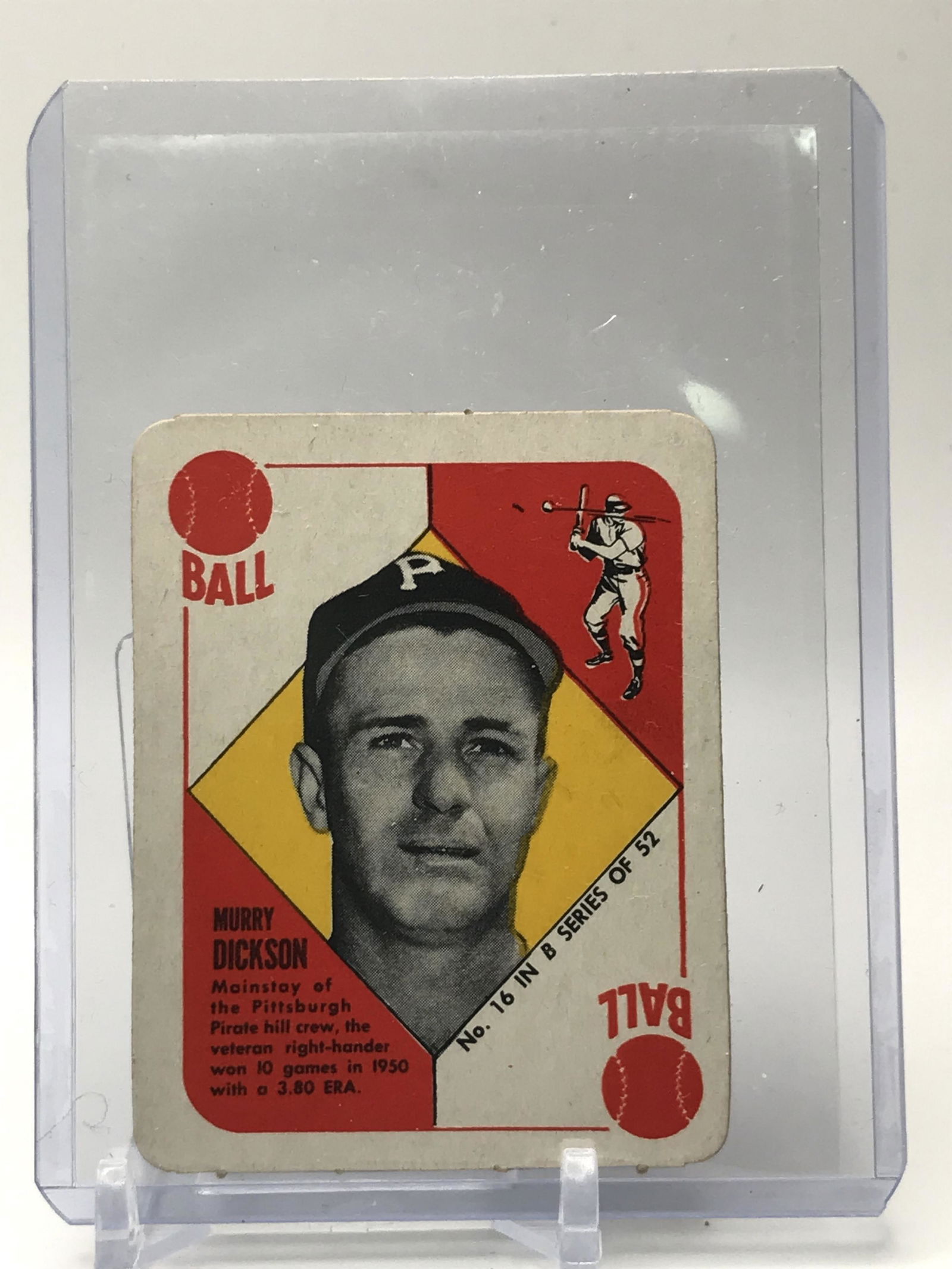 1951 TOPPS BLUE BACK NO.16 MURRY DICKSON (1 of 2)