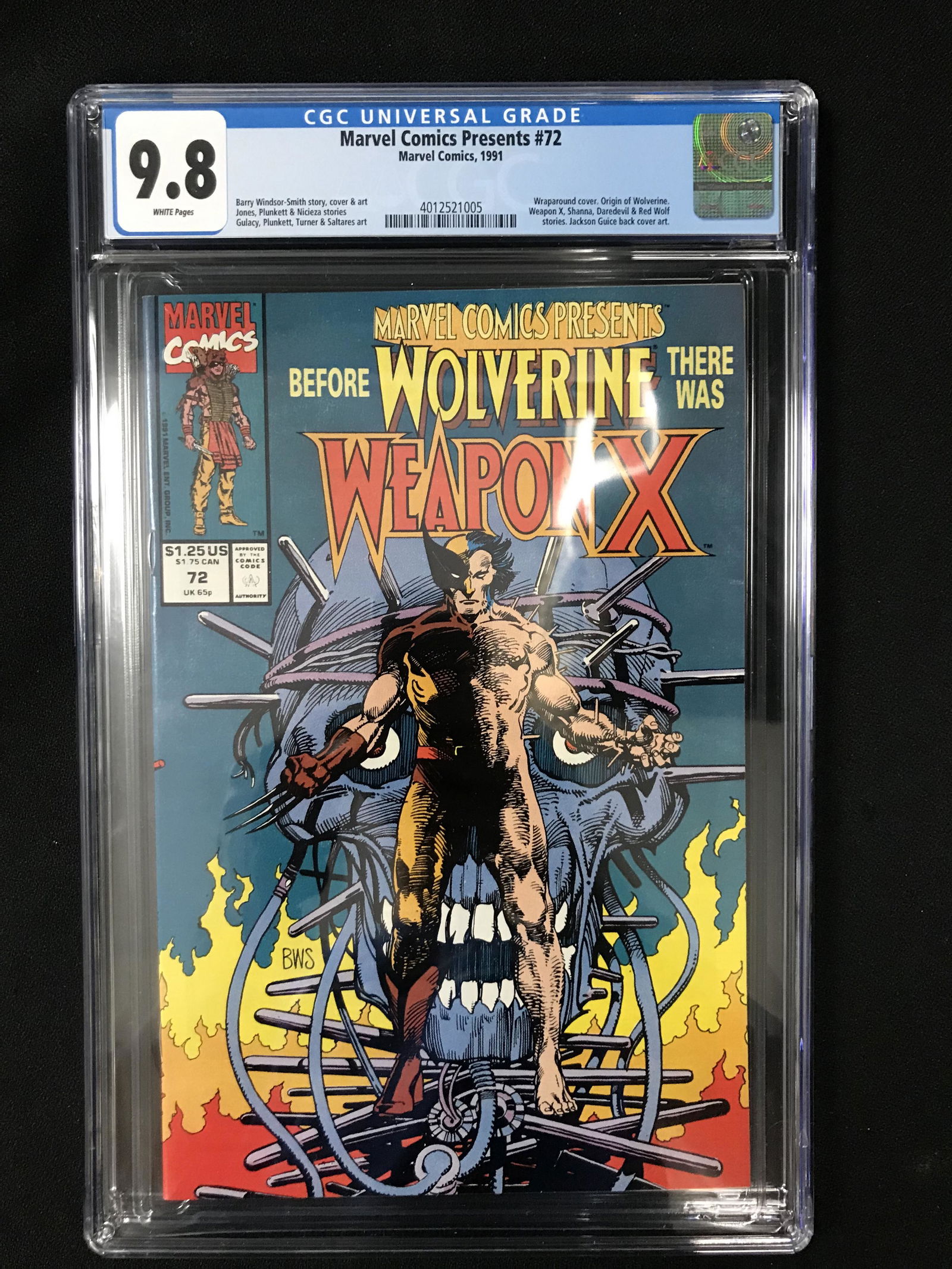 MARVEL COMICS PRESENTS # 72 CGC GRADED 9.8 (MARVEL COMICS) (1 of 1)