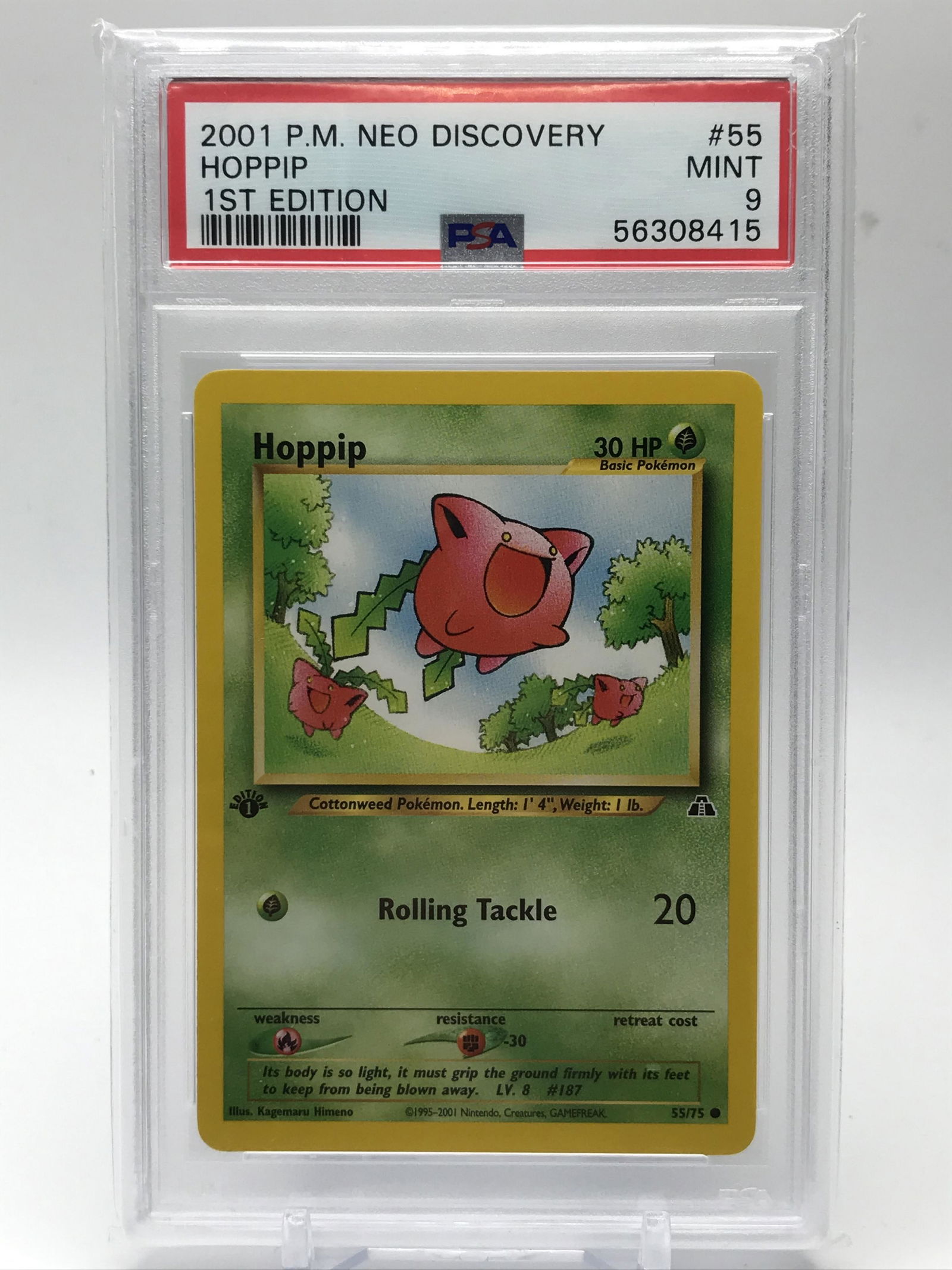 2001 P.M. NEO DISCOVERY HOPPIP 1ST EDITION  PSA GRADED 9 (1 of 2)