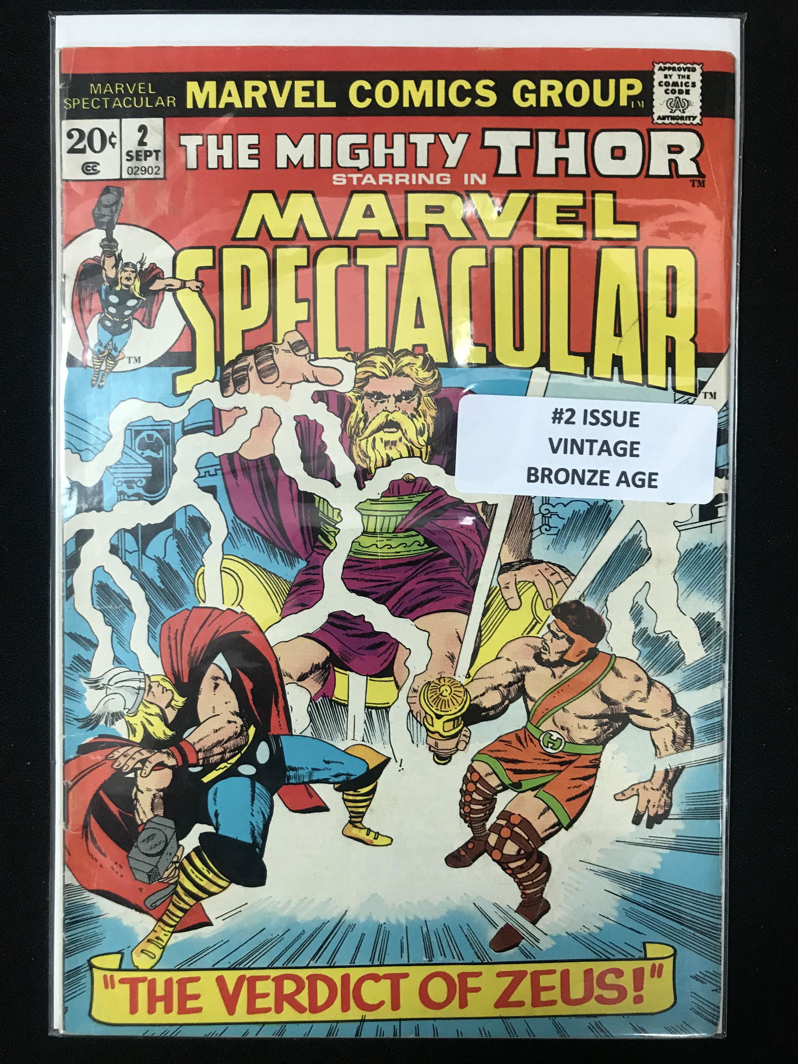 MARVEL COMICS NO.2 THE MIGHTY THOR STARRING IN MARVEL SPECTACULAR (VINTAGE BRONZE AGE) (1 of 1)