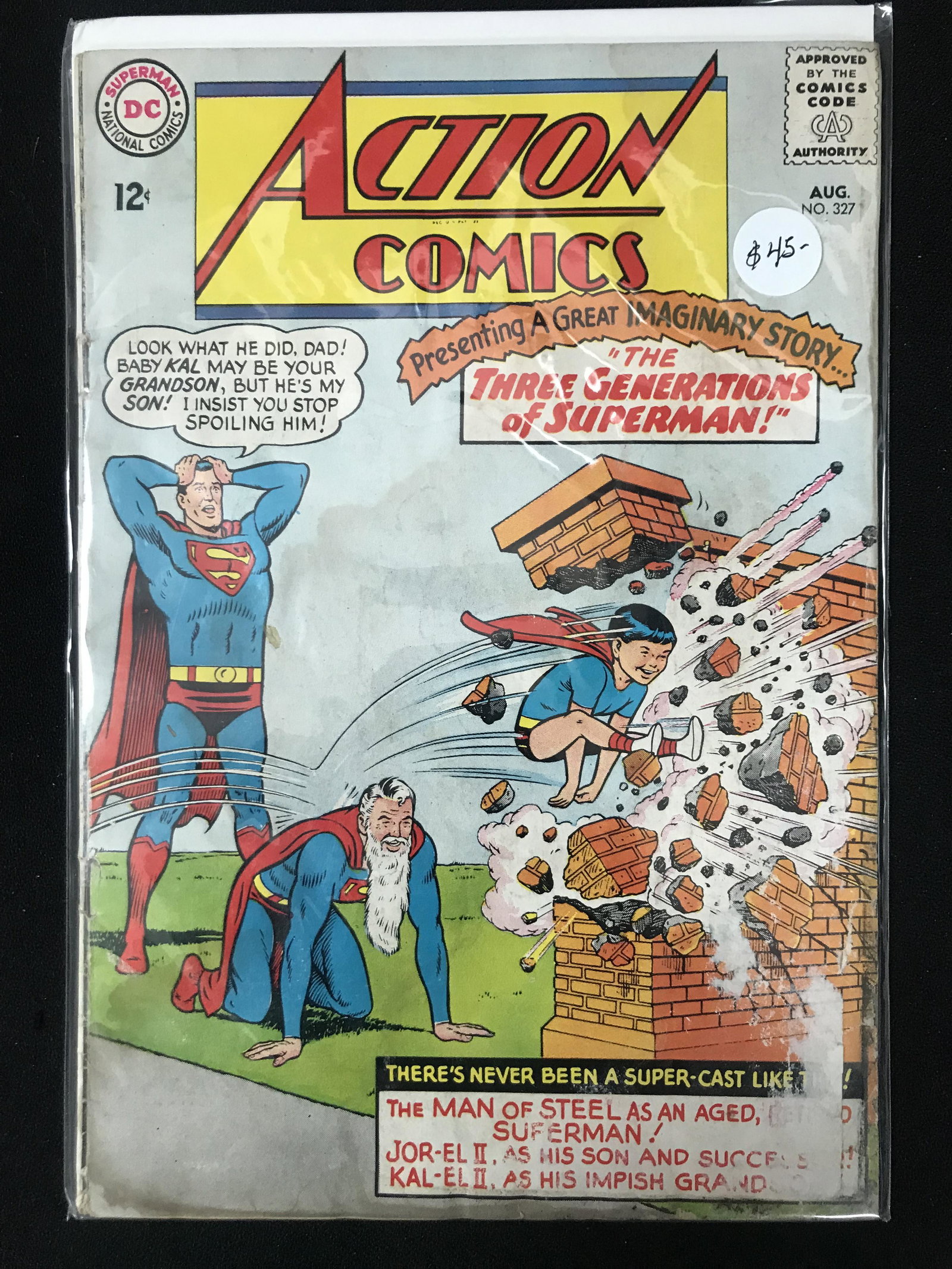 DC COMICS NO.327 ACTION COMICS: Prices are in Canadian dollars