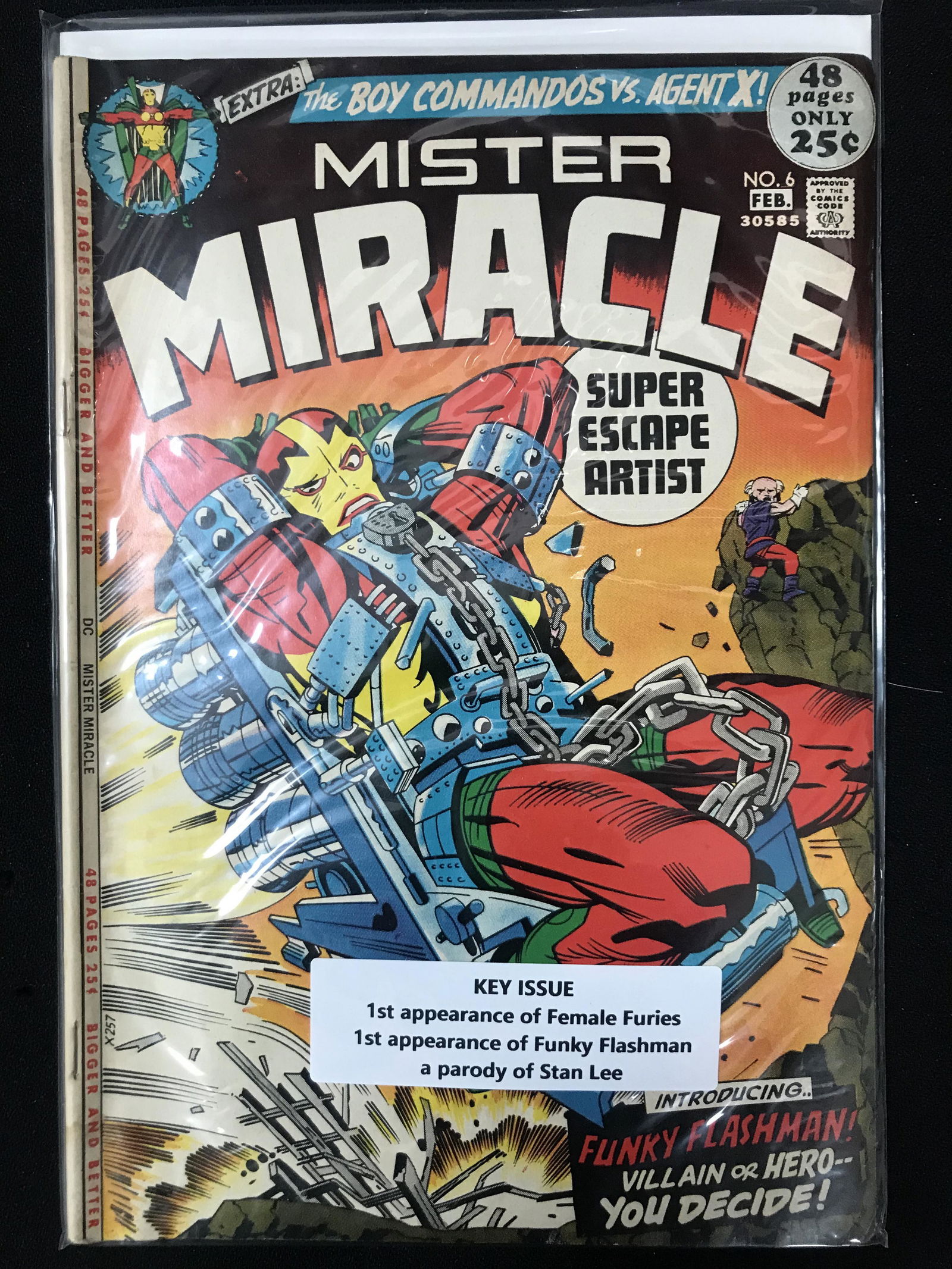 DC COMICS NO.6 MISTER MIRACLE (1 of 1)