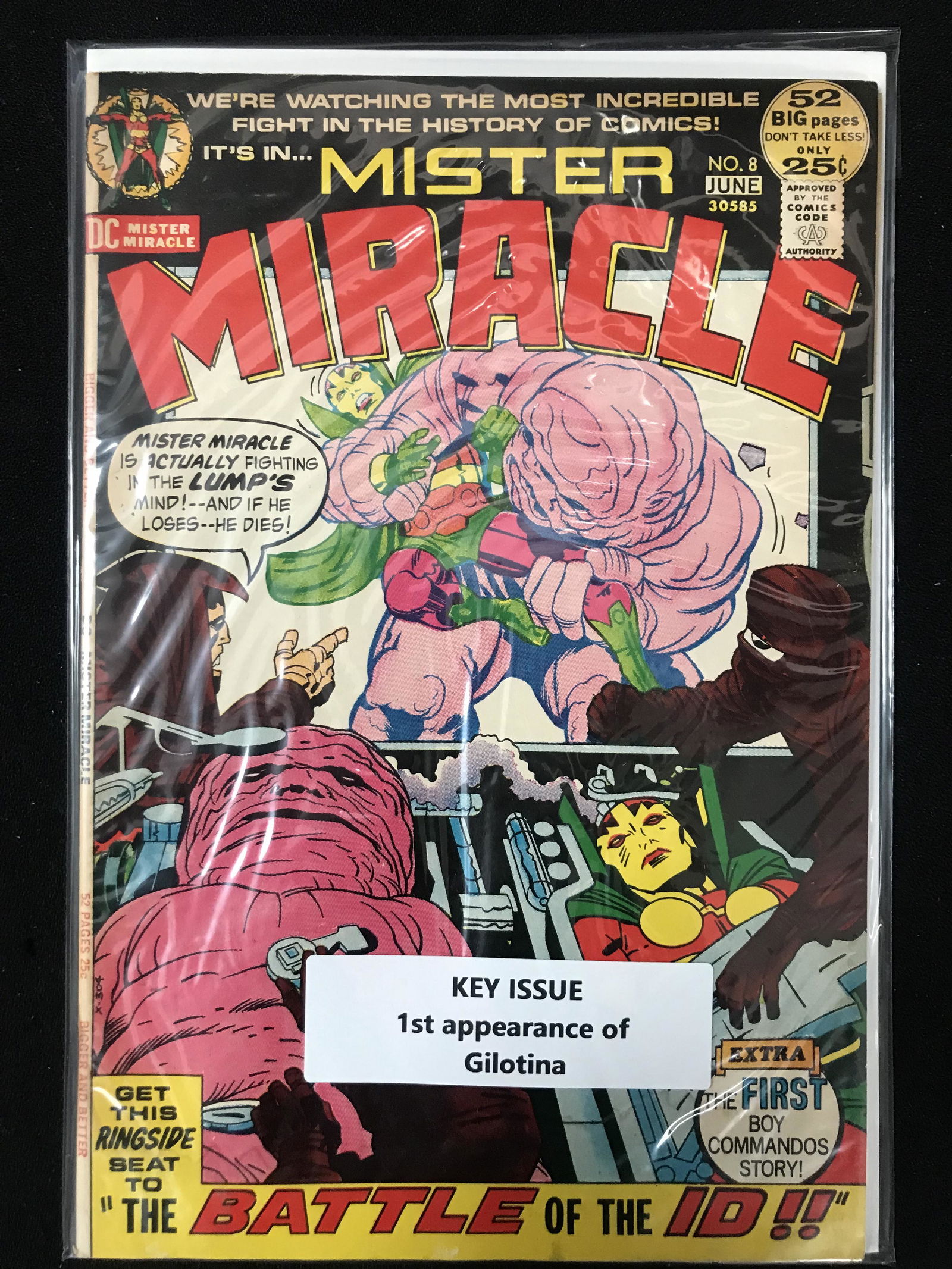 DC COMICS NO.8 MISTER MIRACLE (1 of 1)
