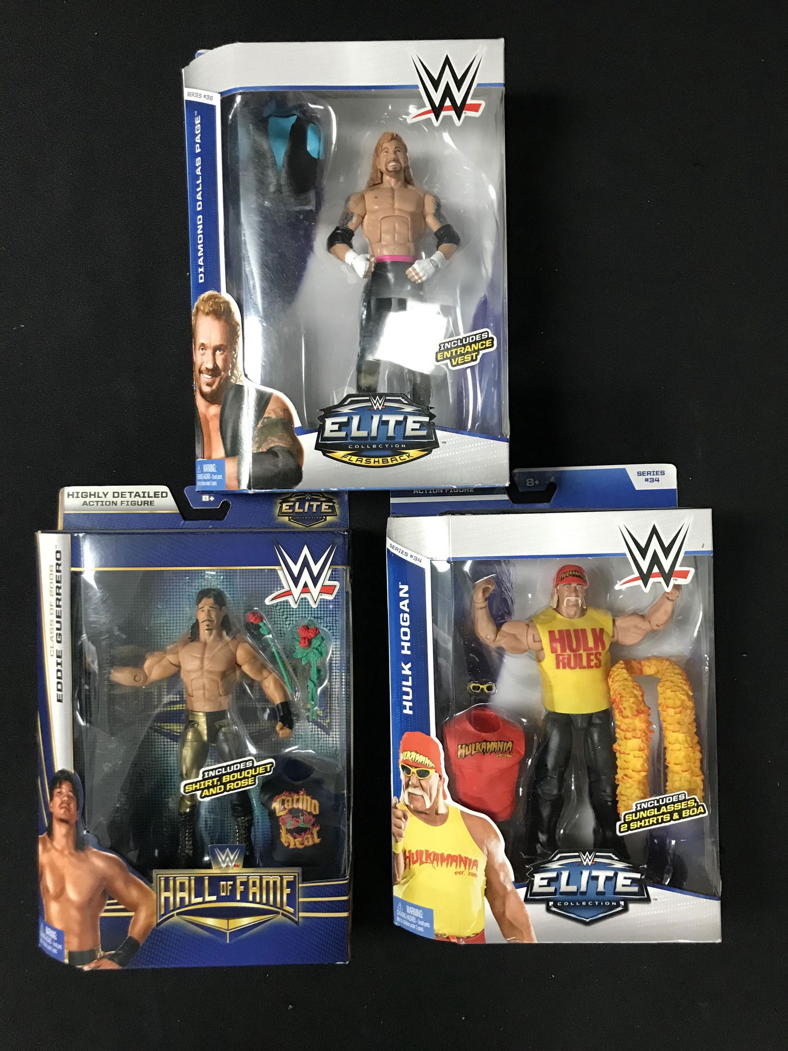 LOT OF 3 VINTAGE WWE FIGURES STILL IN SEALED BOXES (1 of 1)