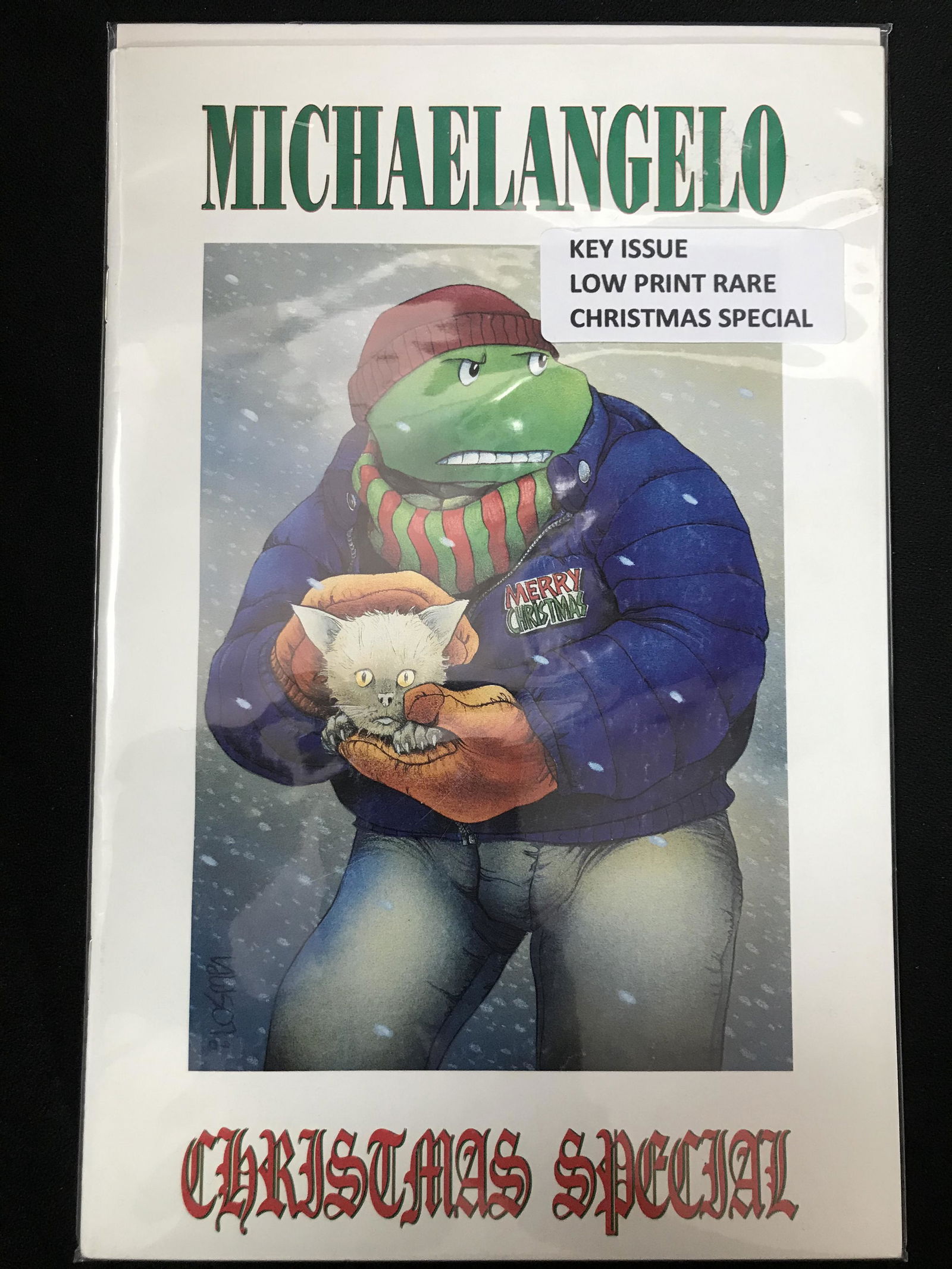 TEENAGE MUTANT NINJA TURTLES MICHAELANGELO CHRISTMAS SPECIAL  COMIC KEY ISSUE (1 of 1)