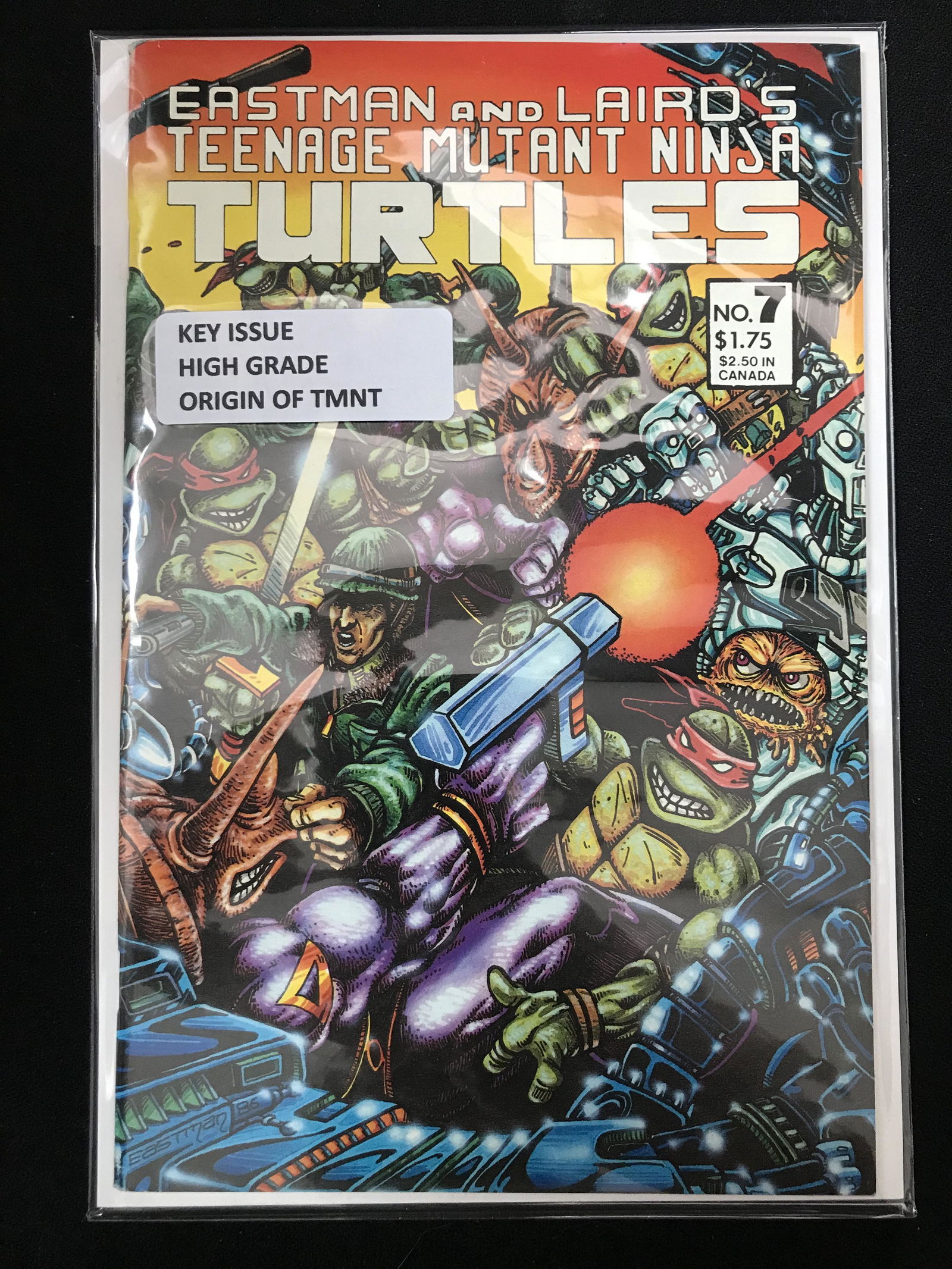 EASTMAN AND LAIRD'S TEENAGE MUTANT NINJA TURTLES COMIC #7  KEY ISSUE (1 of 1)