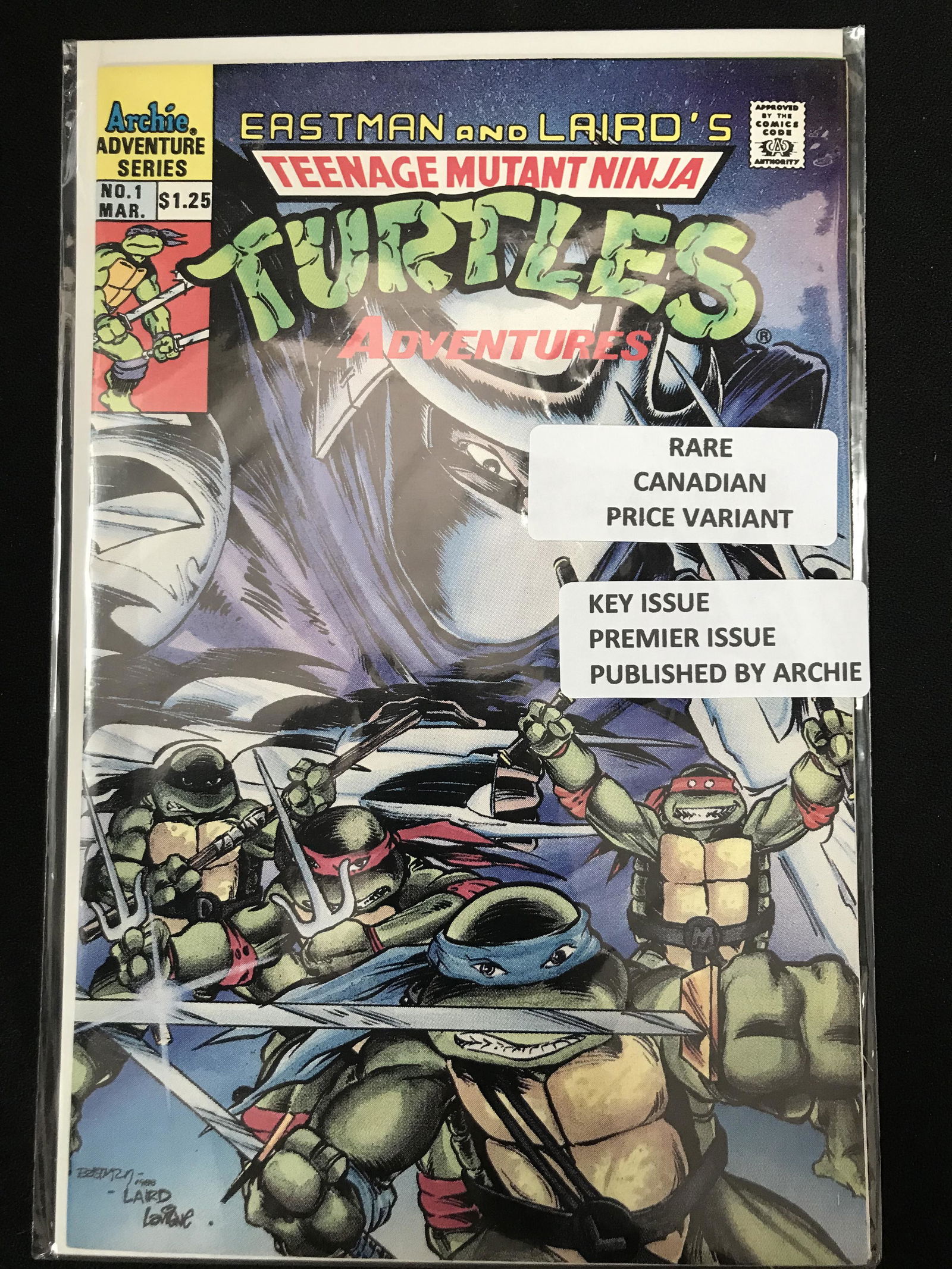 EASTMAN AND LAIRD'S TEENAGE MUTANT NINJA TURTLES #1 (ARCHIE COMICS) (1 of 1)