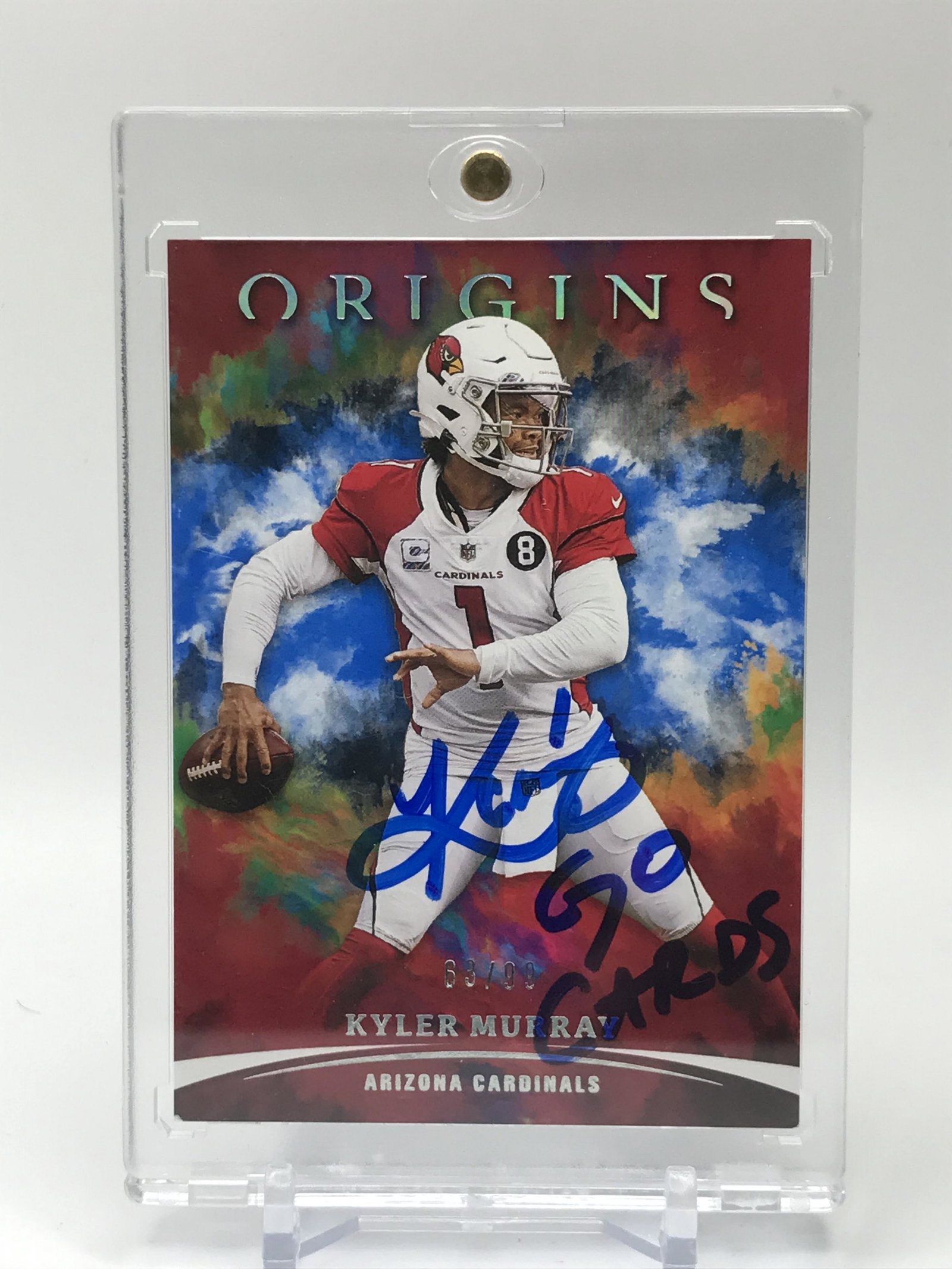 2021 PANINI ORIGINS #1 KYLER MURRAY SIGNED NUMBERED 63/99: Prices are in Canadian dollars