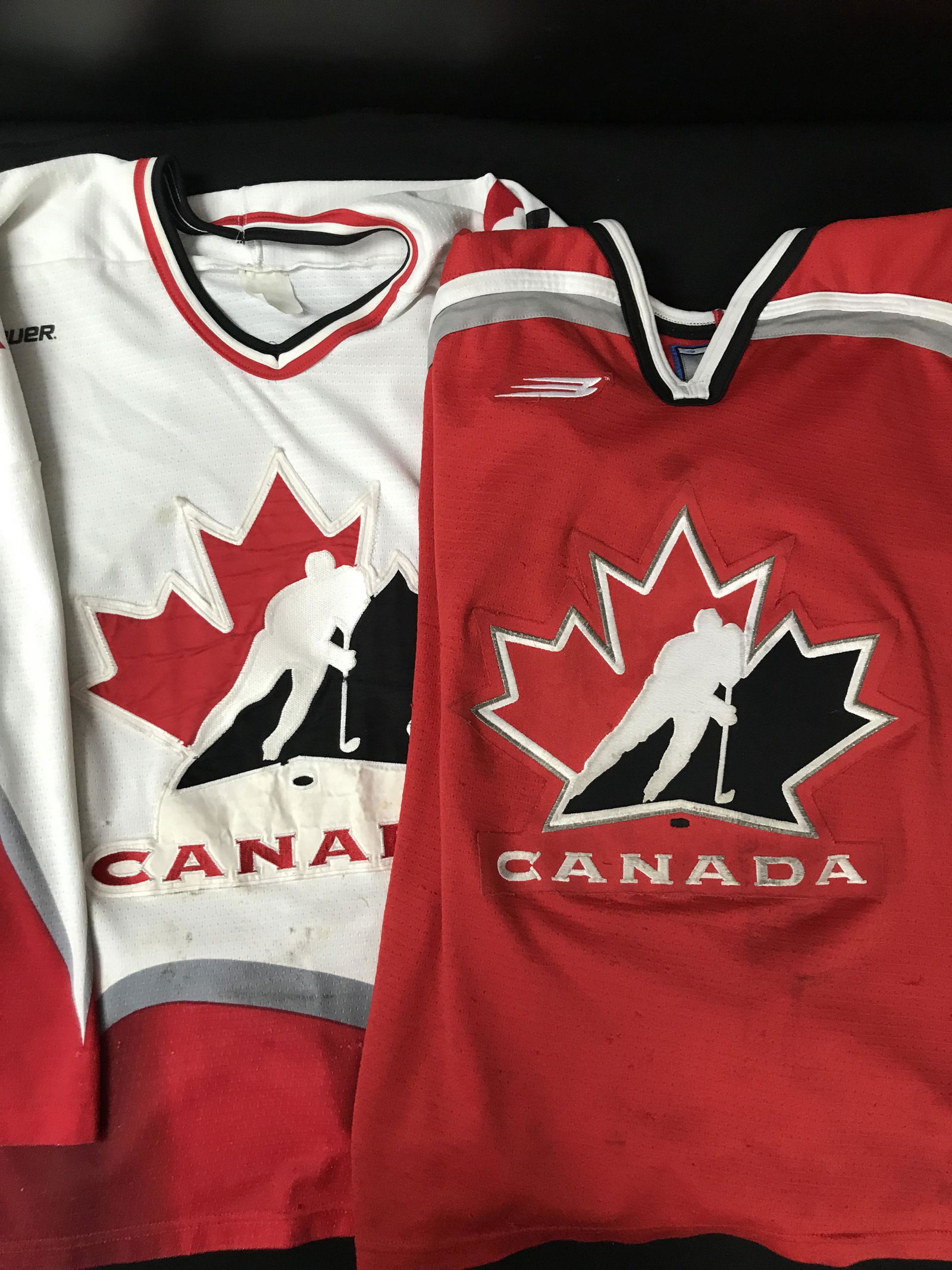 Lot Of 2 Team Canada Jerseys Auction