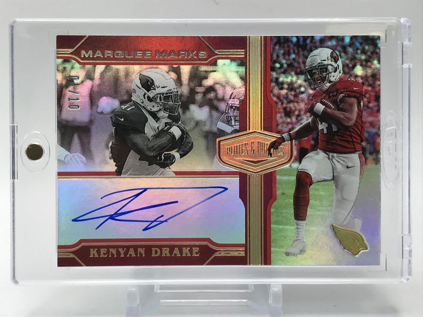 2020 PANINI PLATES AND PATCHES NO.MM-KD DRAKE AND MARKS AUTO 01/10 (1 of 2)