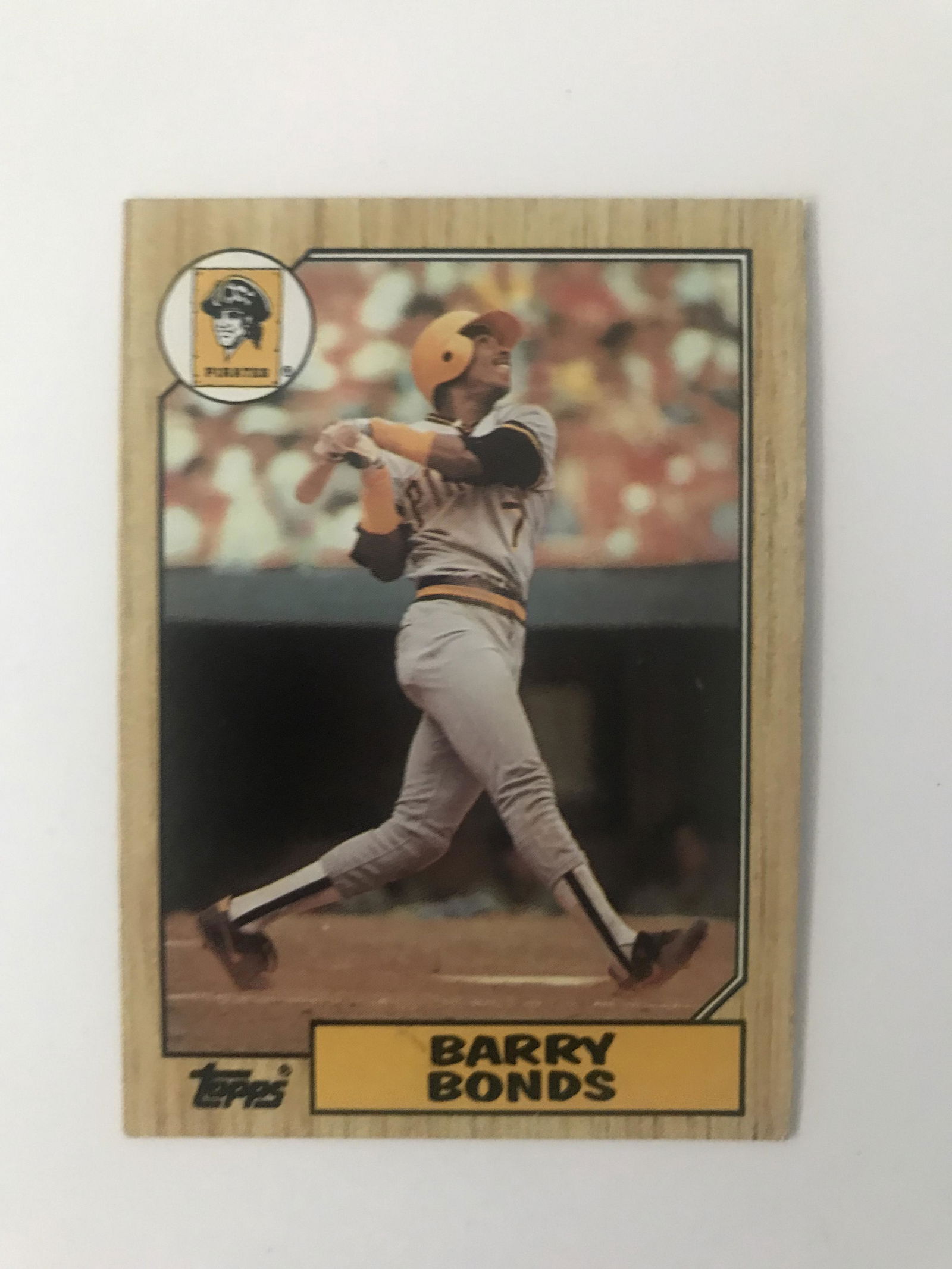 1987 TOPPS BARRY BONDS ROOKIE CARD (1 of 2)