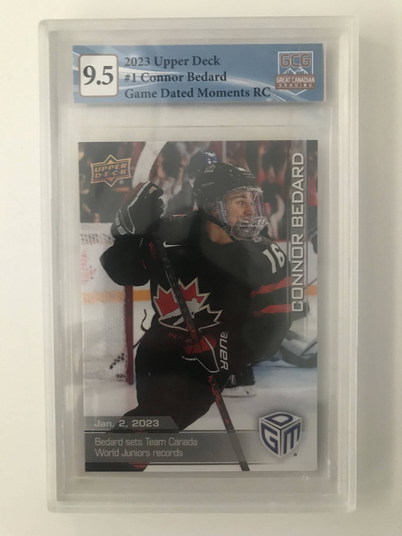 2023 Upper Deck Connor Bedard Rookie Card (gcg 9.5) Auction