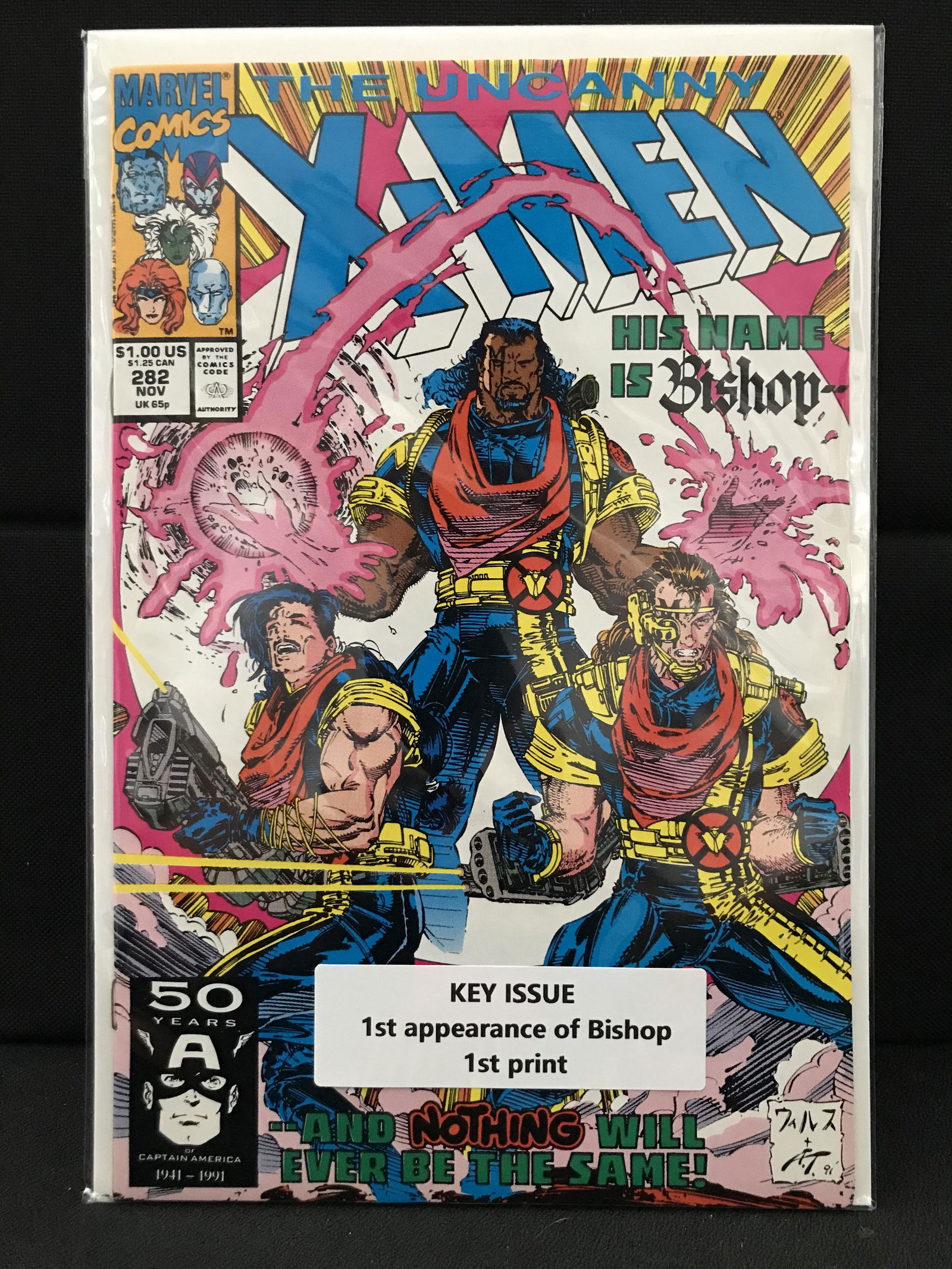 THE UNCANNY X-MEN NO. 282 (MARVEL COMICS) 1ST APP BISHOP 1ST PRINT (1 of 1)