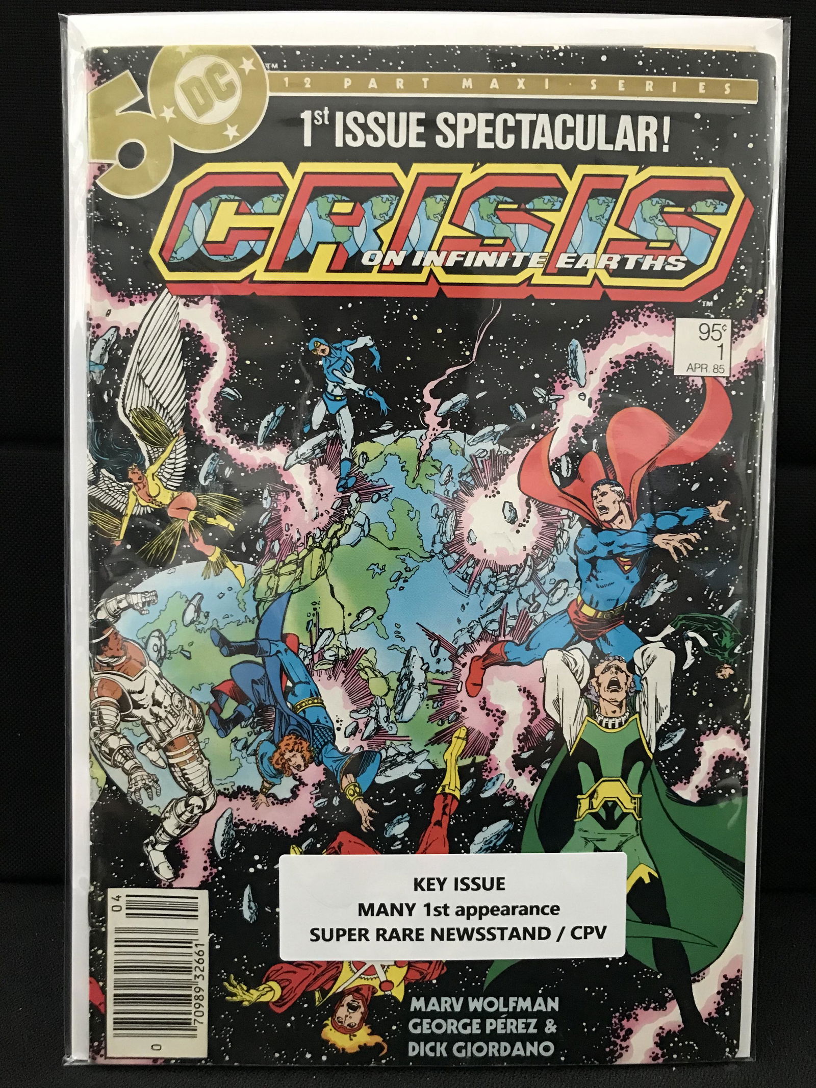 CRISIS ON INFINITE EARTHS NO. 1 (DC COMICS) (1 of 1)