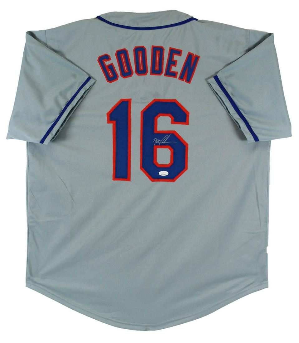 METS DOC GOODEN AUTHENTIC SIGNED GREY PRO STYLE JERSEY AUTOGRAPHED (JSA) (1 of 3)