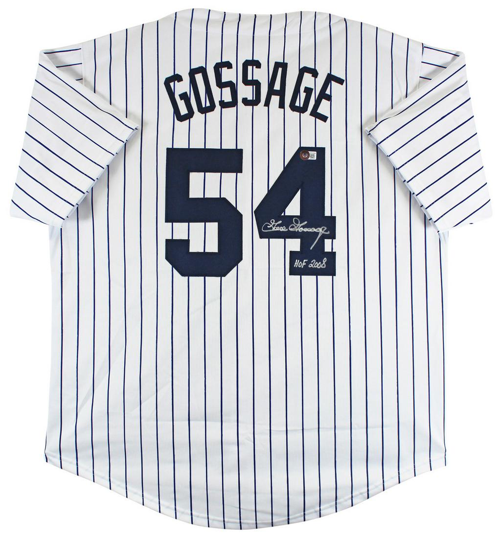 GOOSE GOSSAGE AUTHENTIC SIGNED WHITE PRO STYLE JERSEY AUTOGRAPHED (BECKETT) (1 of 3)