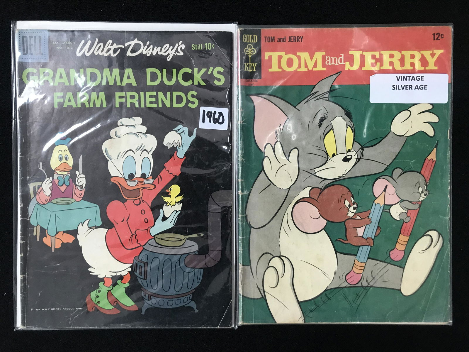 WALT DISNEY'S GRANDMA DUCK'S FARM FRIENDS AND TOM AND JERRY SILVER AGE   (DELL AND GOLD KEY COMICS) (1 of 1)