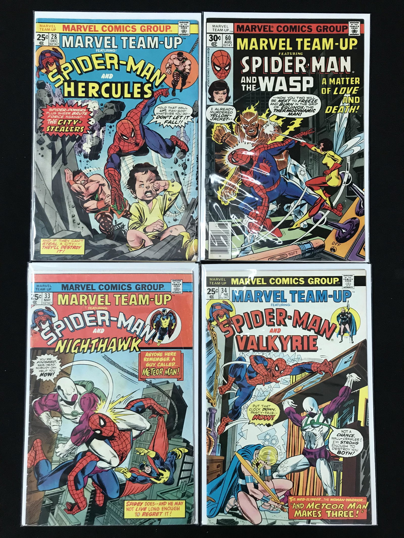 LOT OF 4 MARVEL TEAM-UP SPIDER-MAN COMICS  (MARVEL COMICS) (1 of 1)