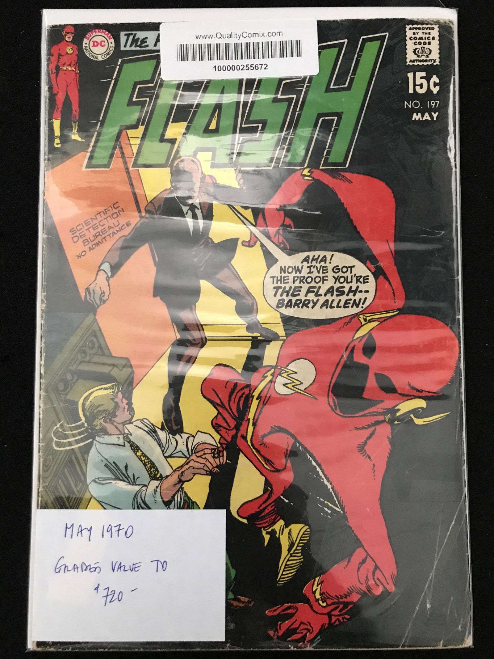 DC COMICS NO.197 THE FLASH (1970) (1 of 1)