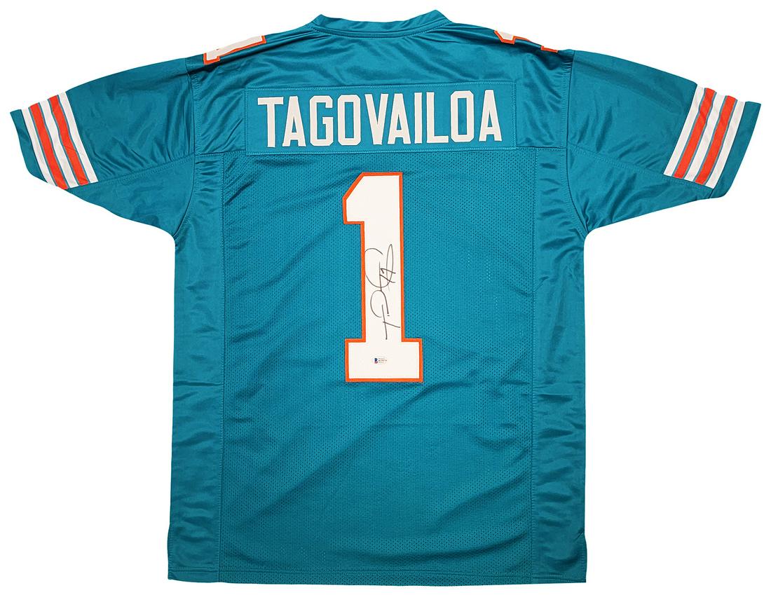 TUA  TAGOVAILOA SIGNED MIAMI DOLPHINS JERSEY (BECKETT COA) (1 of 4)