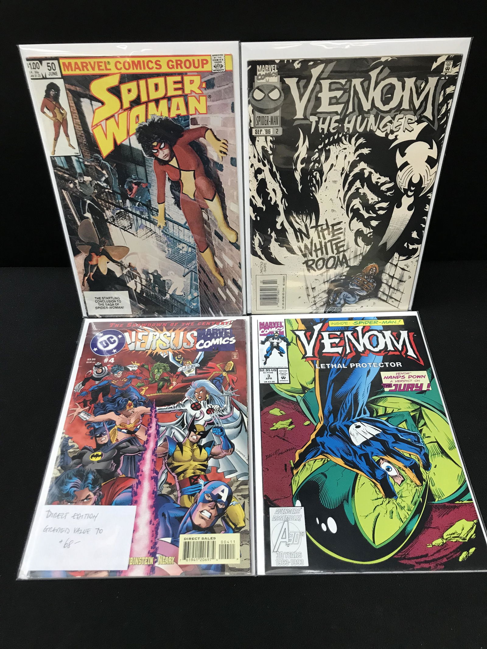 MARVEL COMICS SUPERHERO LOT (SPIDER WOMAN, VENOM, VERSUS) (1 of 1)