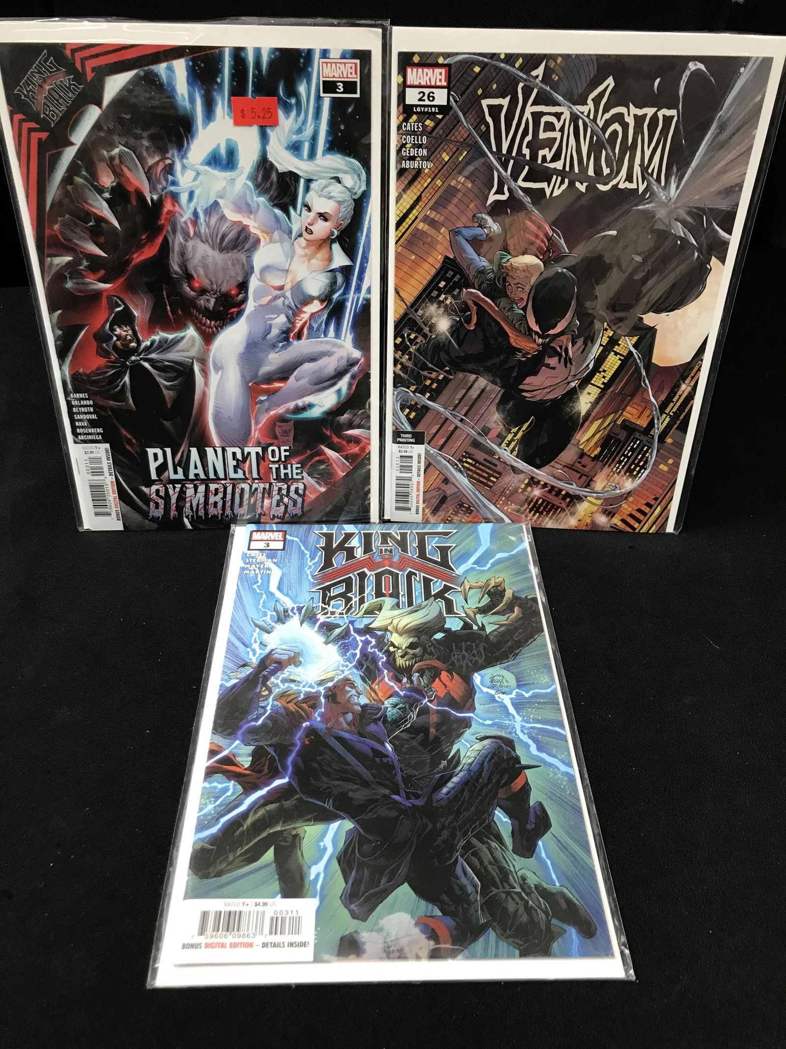 MARVEL COMICS KING BLACK VENOM COMIC BOOK LOT (1 of 1)