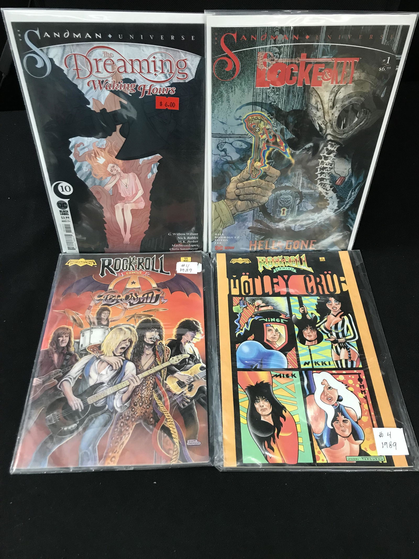 ROCK N ROLL COMIC BOOK LOT (AEROSMITH AND MOTLEY CRUE) (1 of 1)