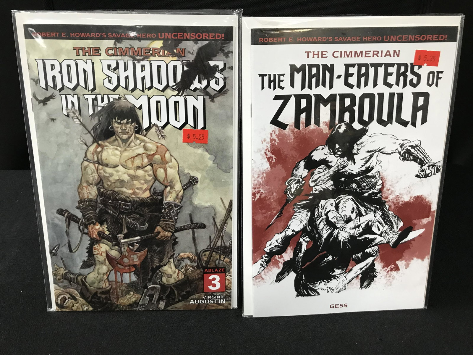 IRON SHADOWS AND MAN EATERS COMIC BOOK LOT: Prices are in Canadian dollars