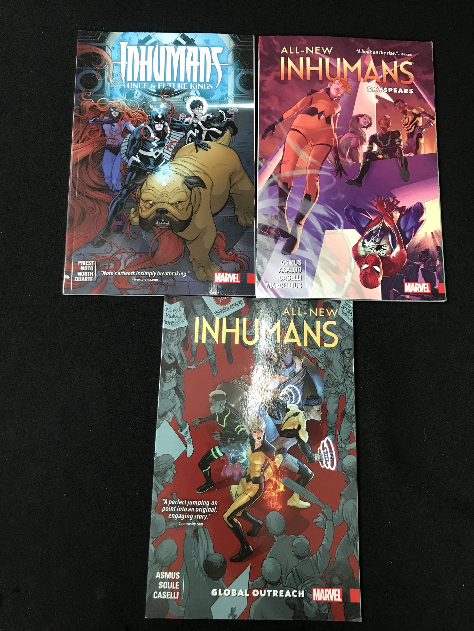 MARVEL COMICS INHUMANS HARDCOVER BOOK LOT (1 of 1)