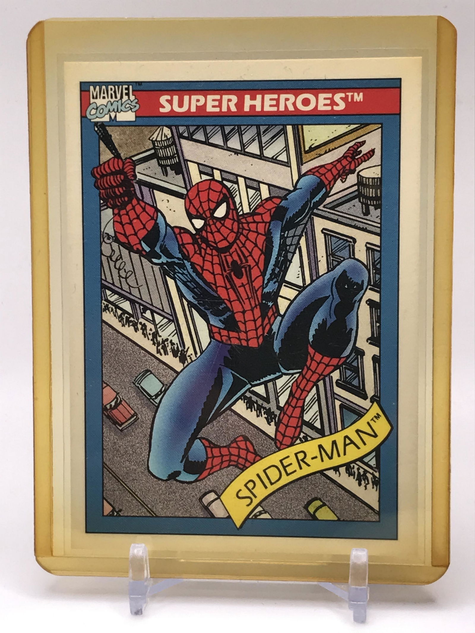 1990 MARVEL TRADING CARDS #29 SPIDER-MAN (1 of 2)