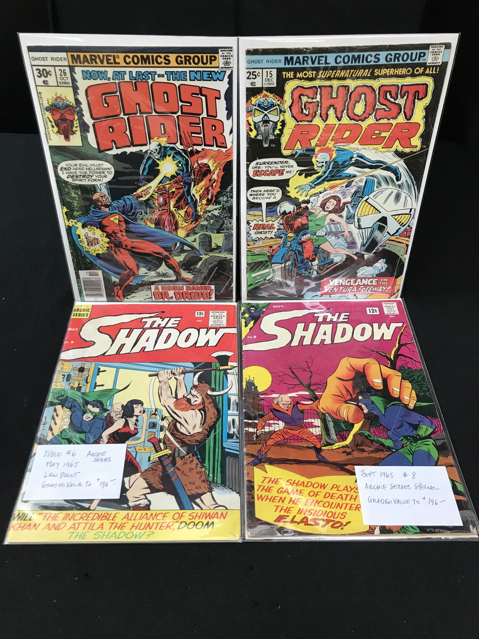 MARVEL COMICS GHOSTRIDER AND THE SHADOW COMIC BOOK LOT (1 of 1)